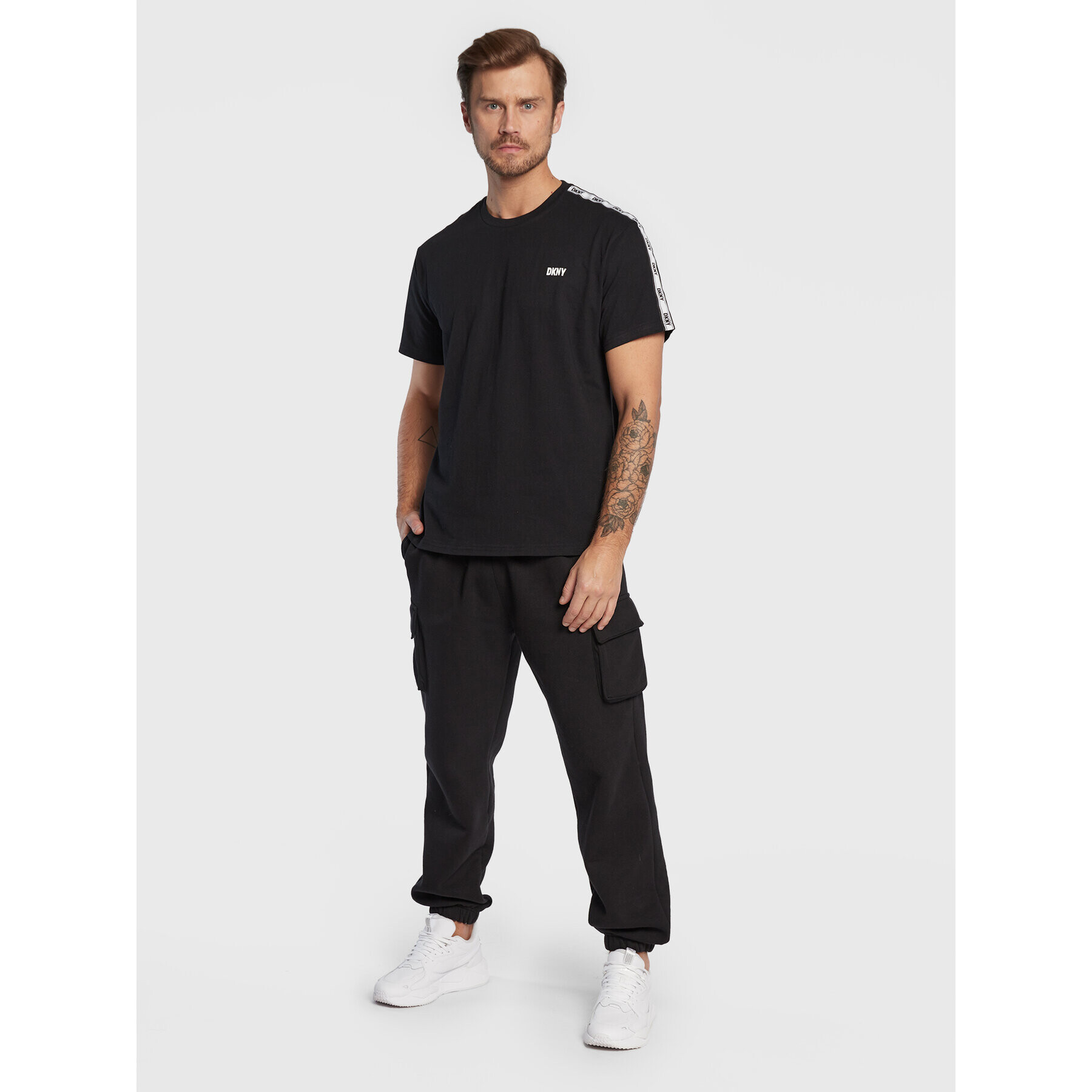 DKNY Tričko N5_6884_DKY Čierna Regular Fit - Pepit.sk