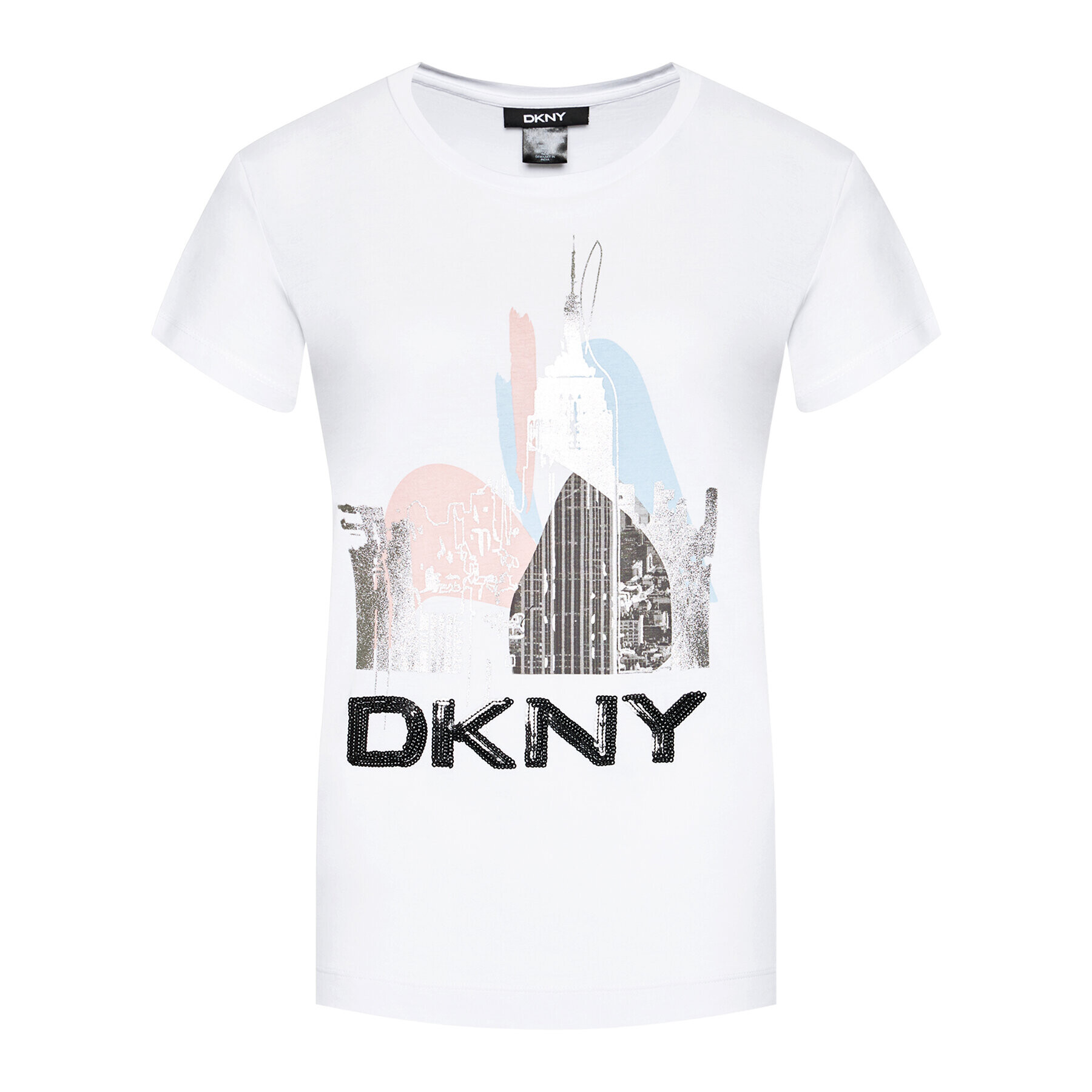 DKNY Tričko P02BNCNA Biela Regular Fit - Pepit.sk