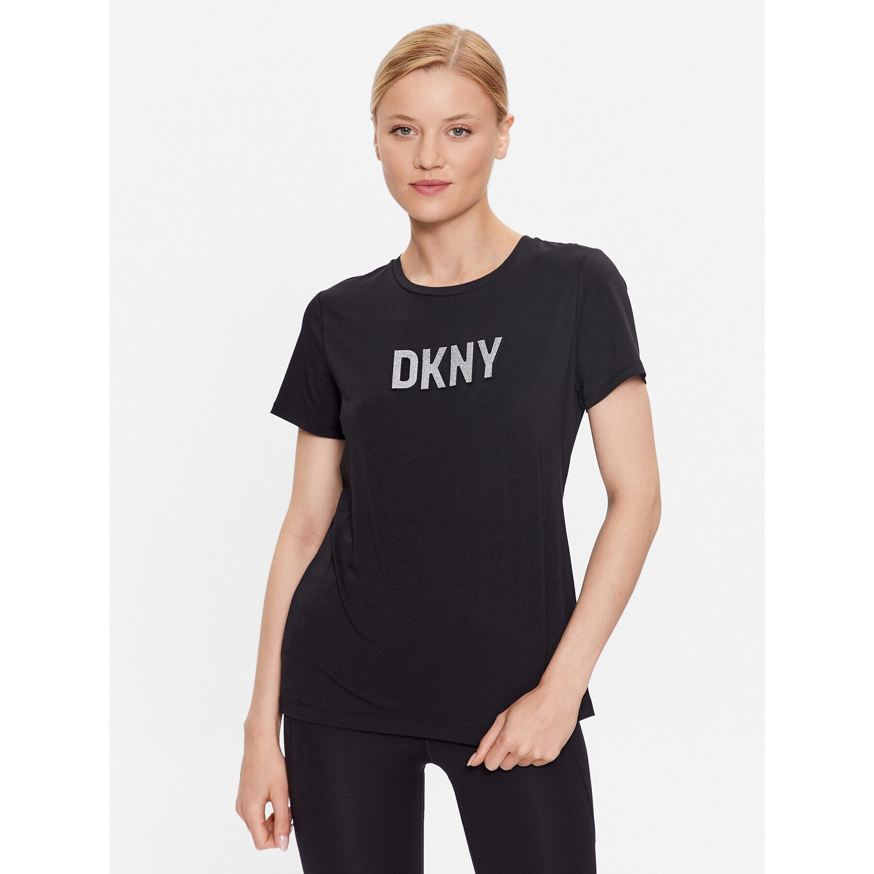 DKNY Tričko P03ZBDNA Čierna Regular Fit - Pepit.sk