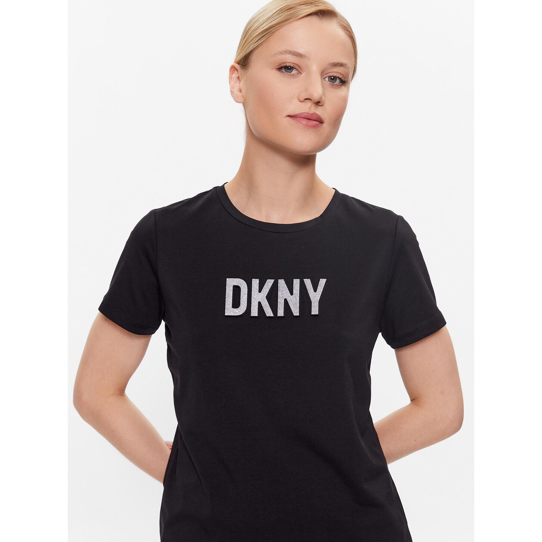 DKNY Tričko P03ZBDNA Čierna Regular Fit - Pepit.sk