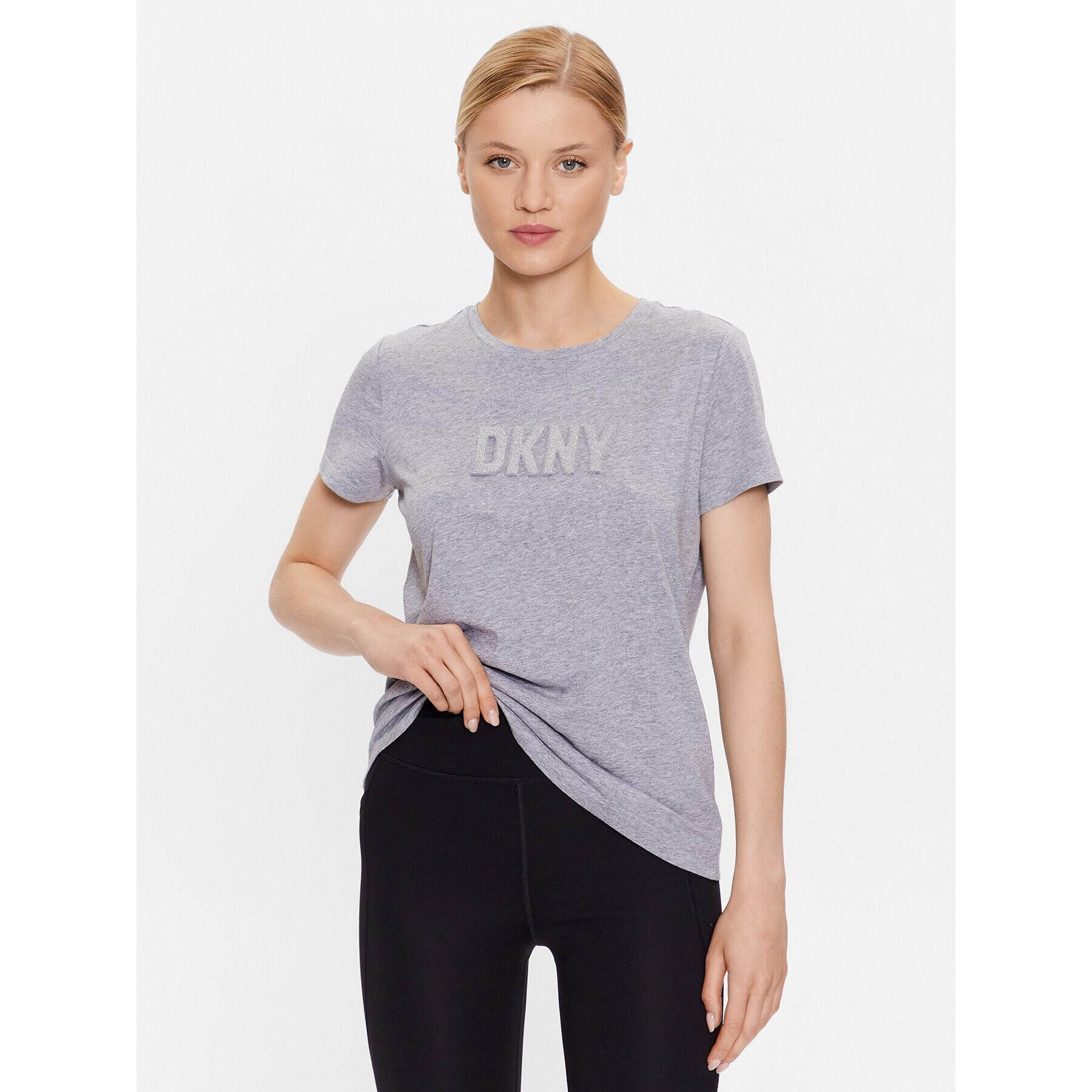 DKNY Tričko P03ZBDNA Sivá Regular Fit - Pepit.sk