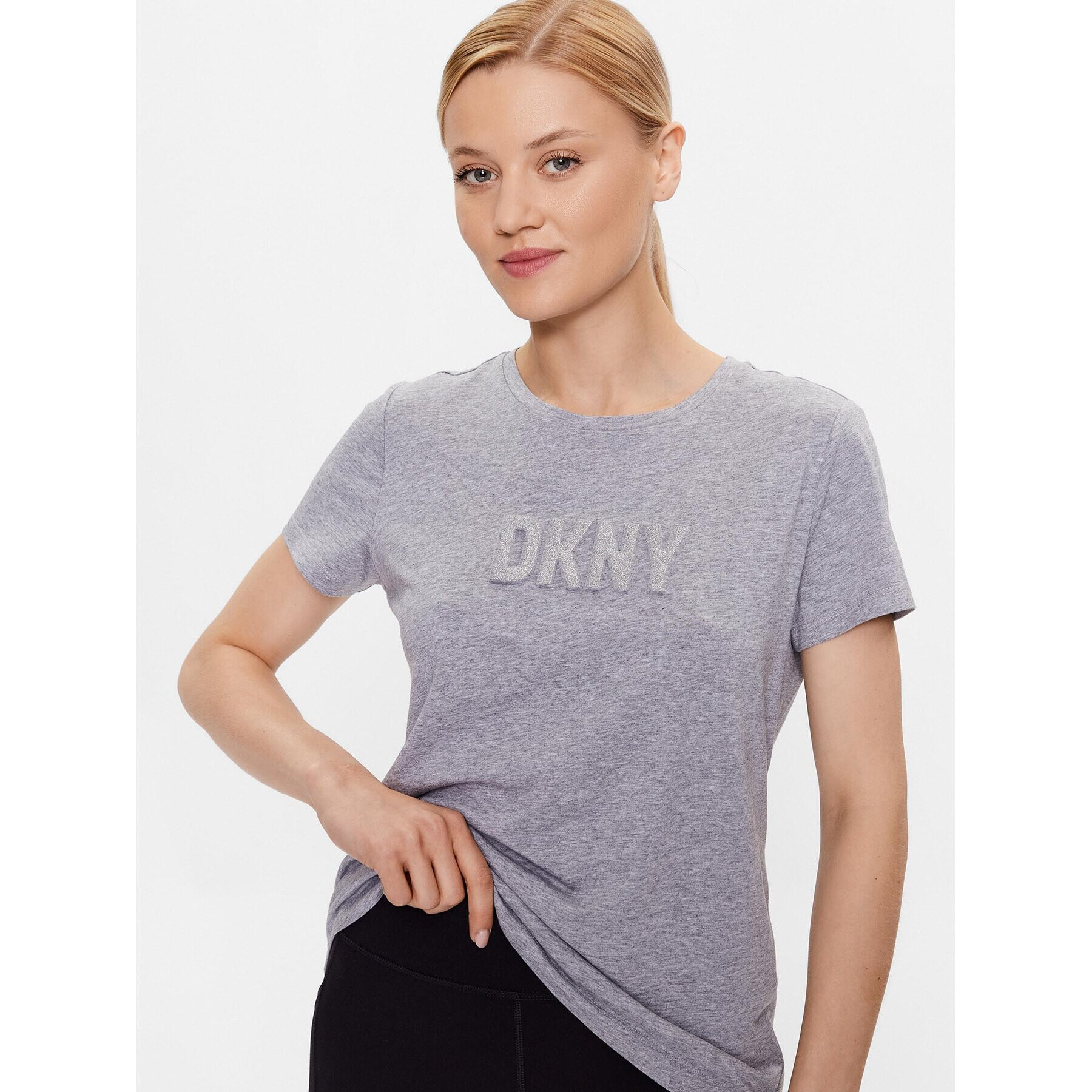 DKNY Tričko P03ZBDNA Sivá Regular Fit - Pepit.sk