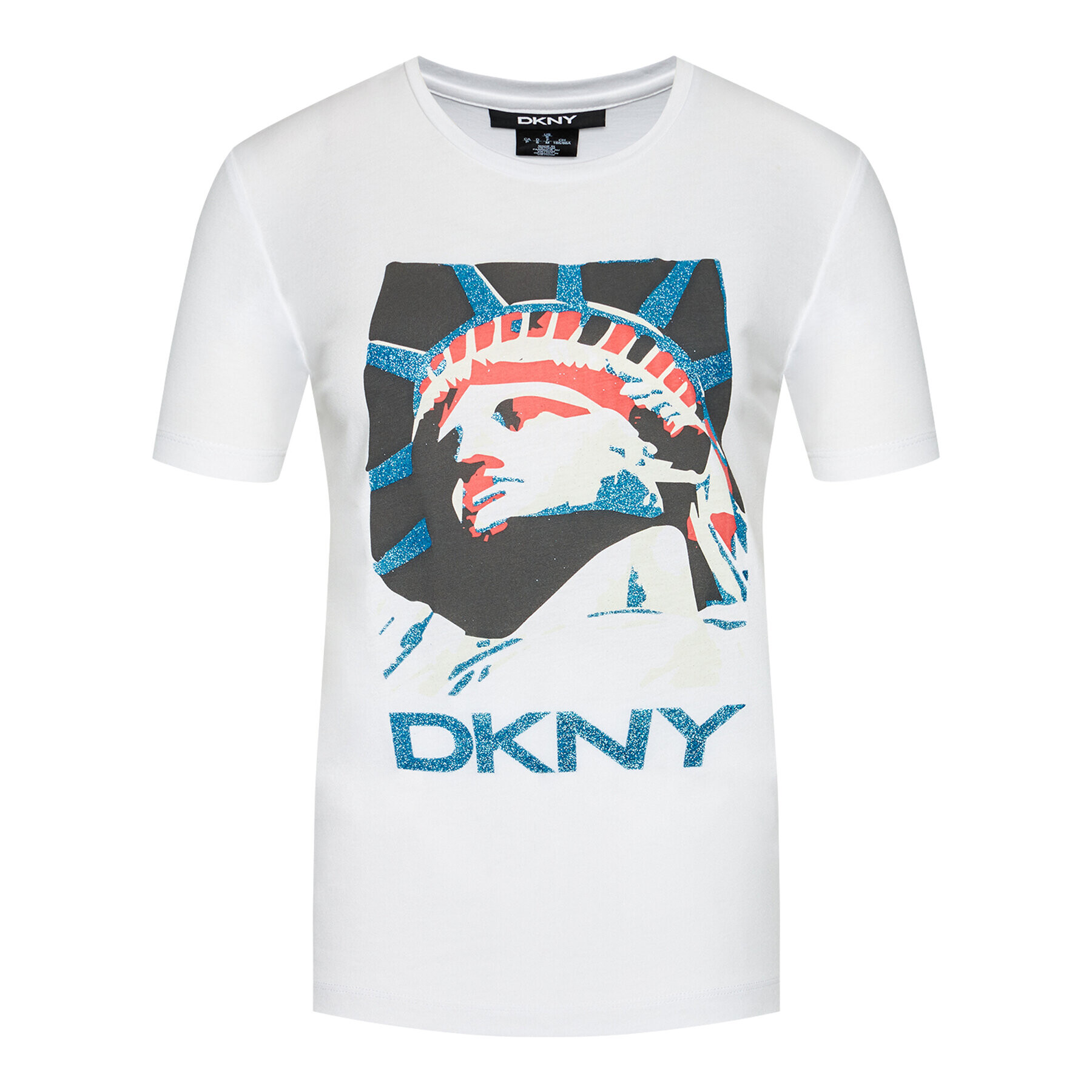 DKNY Tričko P0DBFCNA Biela Regular Fit - Pepit.sk