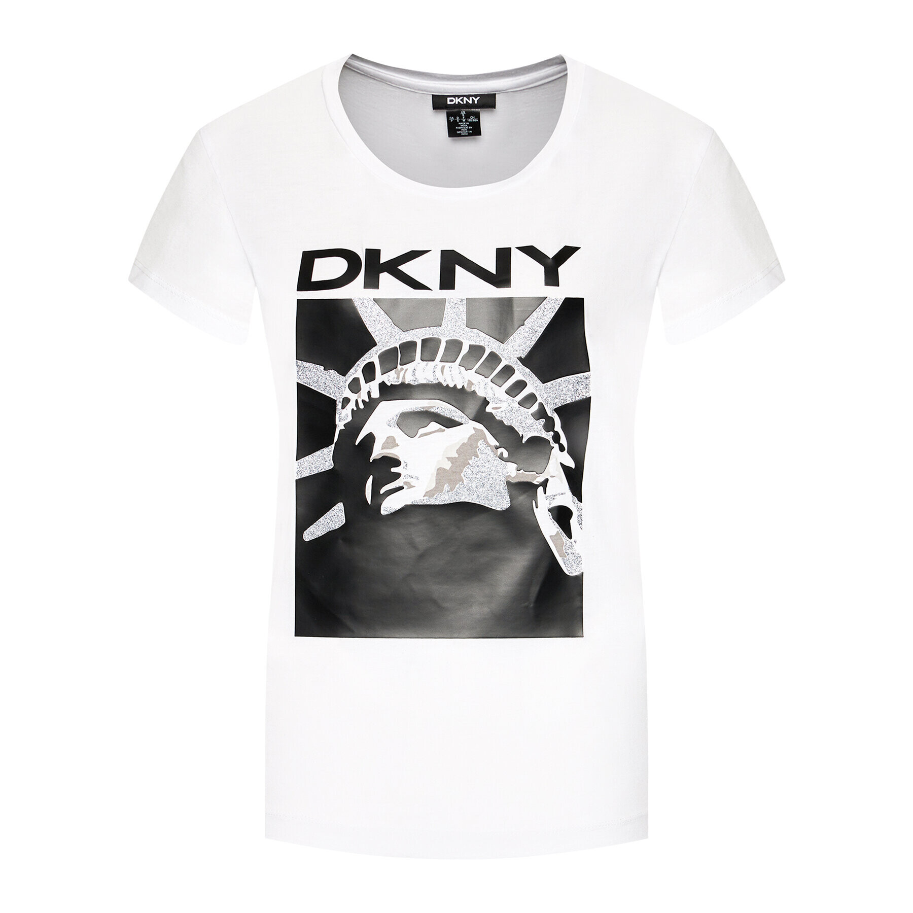 DKNY Tričko P0DBYCNA Biela Regular Fit - Pepit.sk