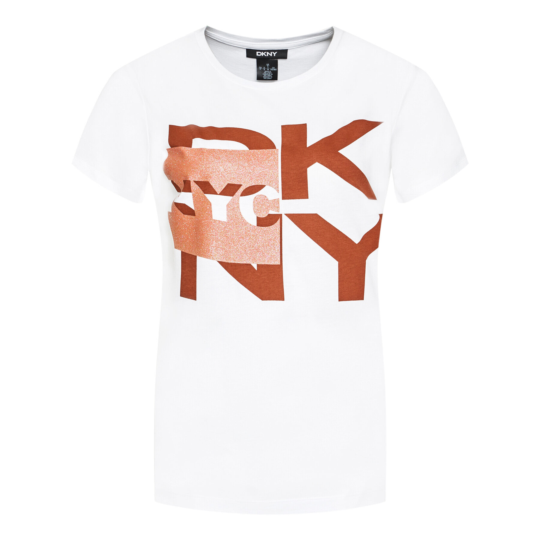 DKNY Tričko P0EBCCNA Biela Regular Fit - Pepit.sk