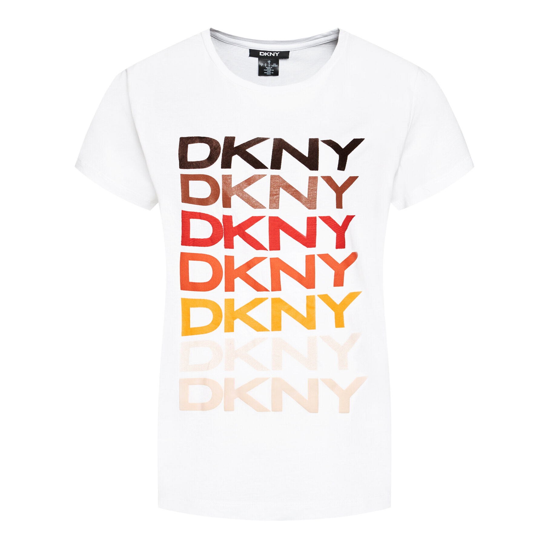 DKNY Tričko P0EF7CNA Biela Regular Fit - Pepit.sk