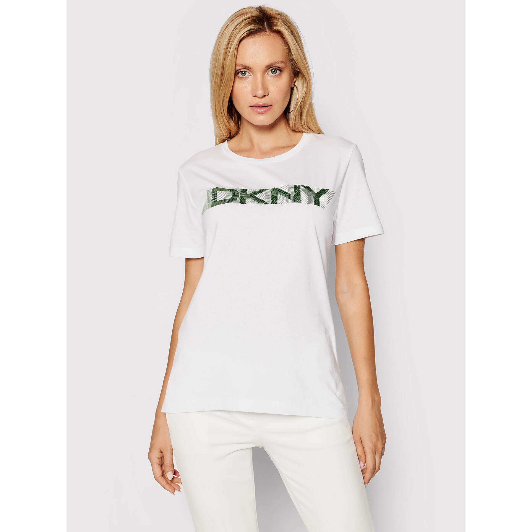 DKNY Tričko P0FATCNA Biela Regular Fit - Pepit.sk