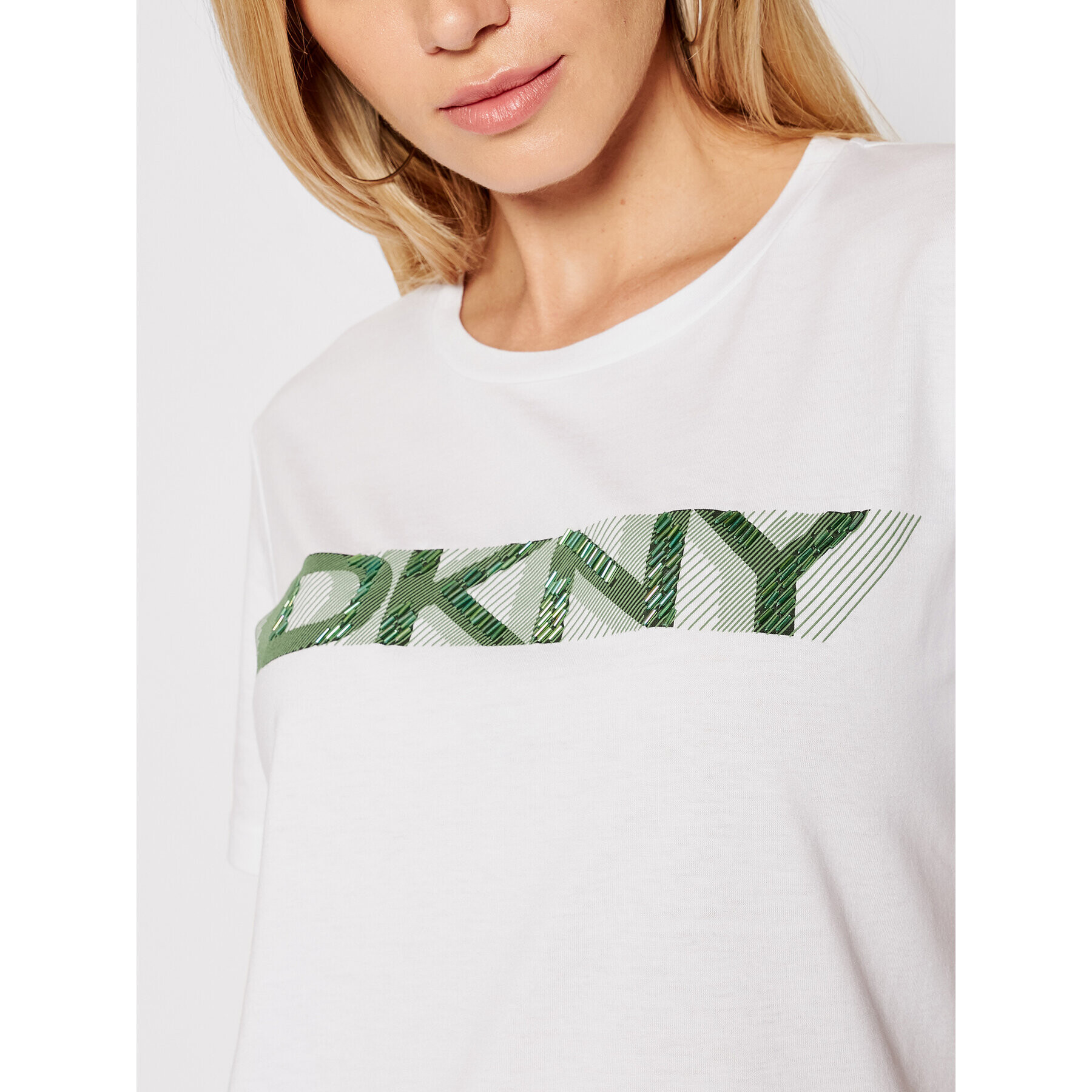 DKNY Tričko P0FATCNA Biela Regular Fit - Pepit.sk