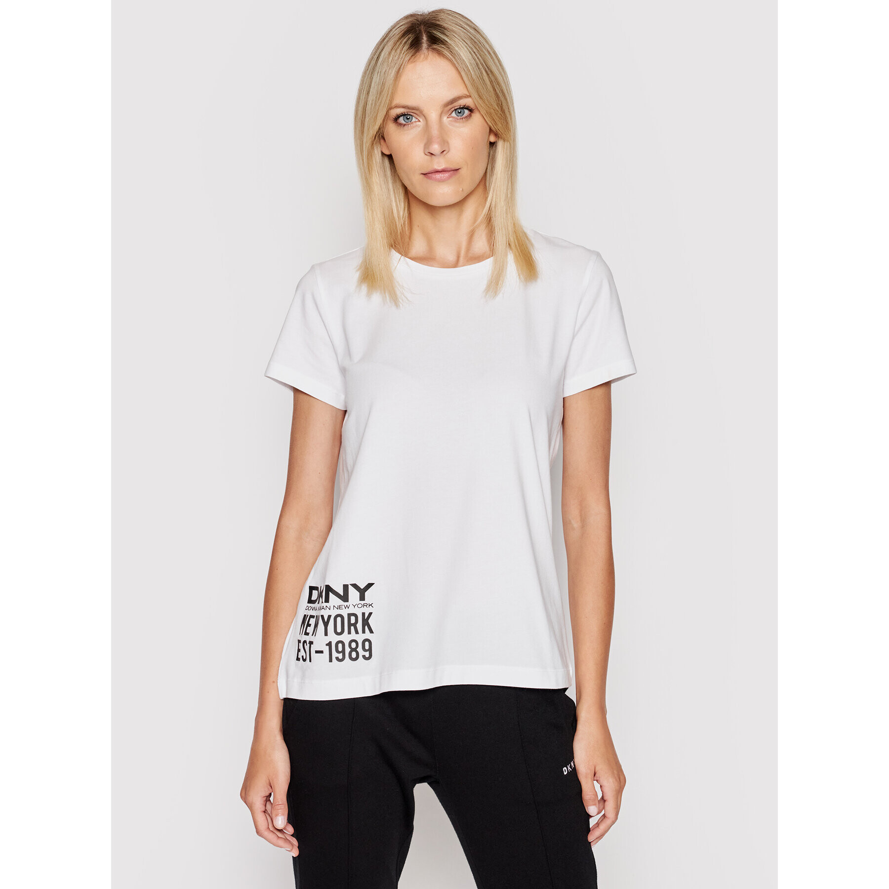 DKNY Tričko P1DTFDNA Biela Regular Fit - Pepit.sk