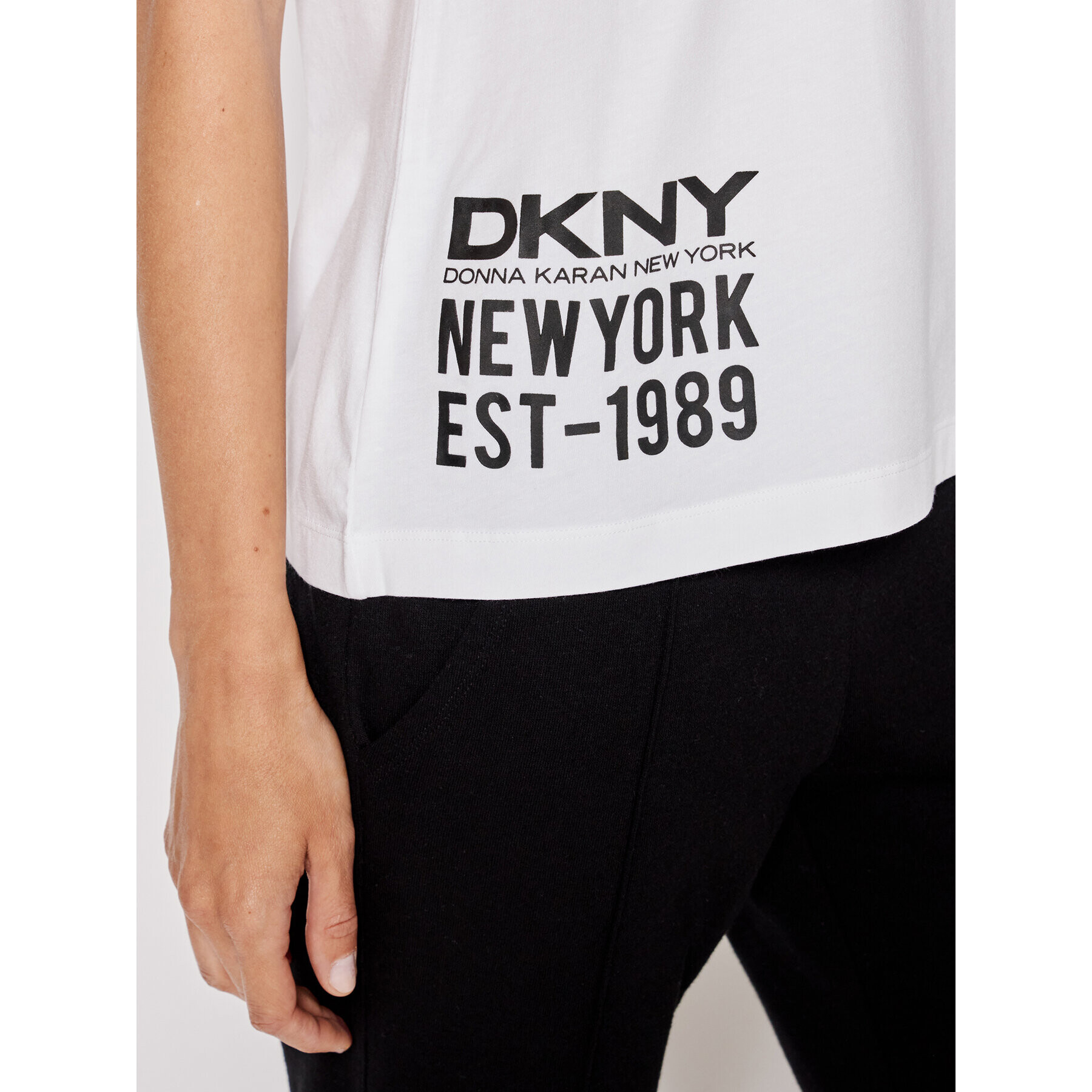 DKNY Tričko P1DTFDNA Biela Regular Fit - Pepit.sk