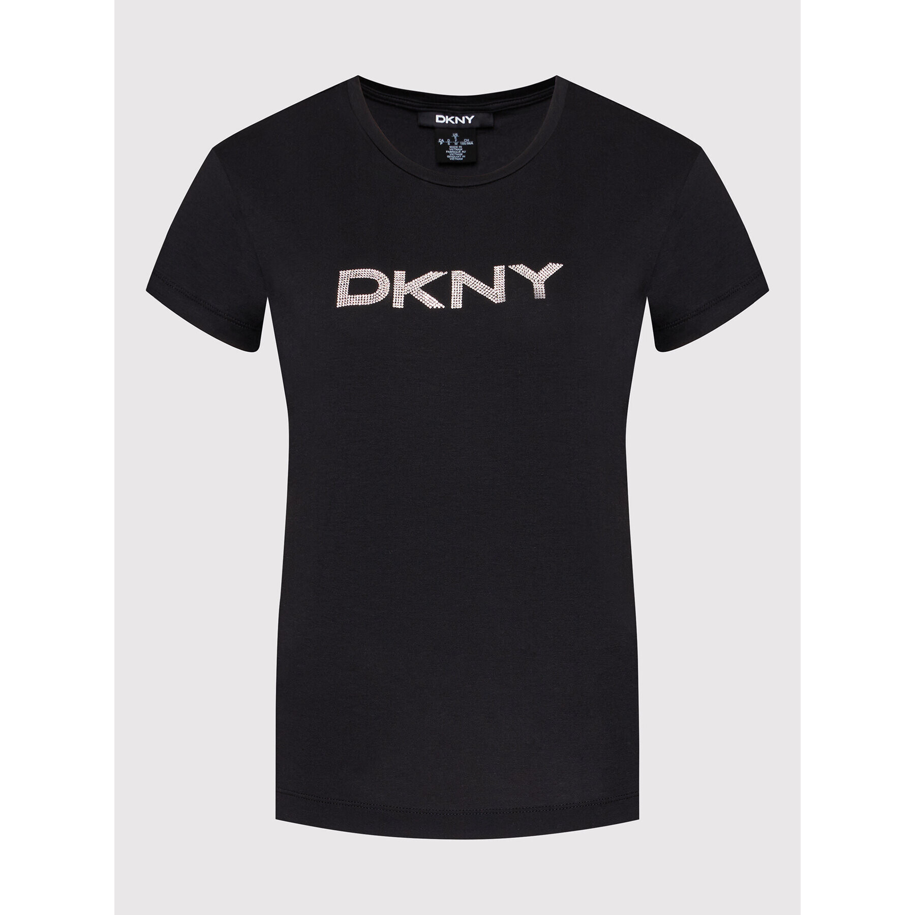 DKNY Tričko P1MRHDNA Čierna Regular Fit - Pepit.sk