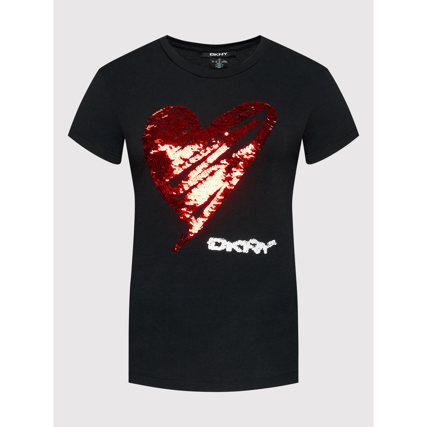 DKNY Tričko P1MRLDNA Čierna Regular Fit - Pepit.sk