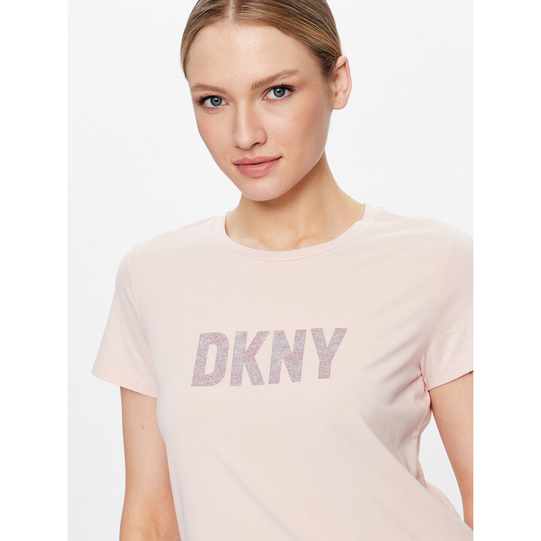 DKNY Tričko P9BH9AHQ Ružová Regular Fit - Pepit.sk