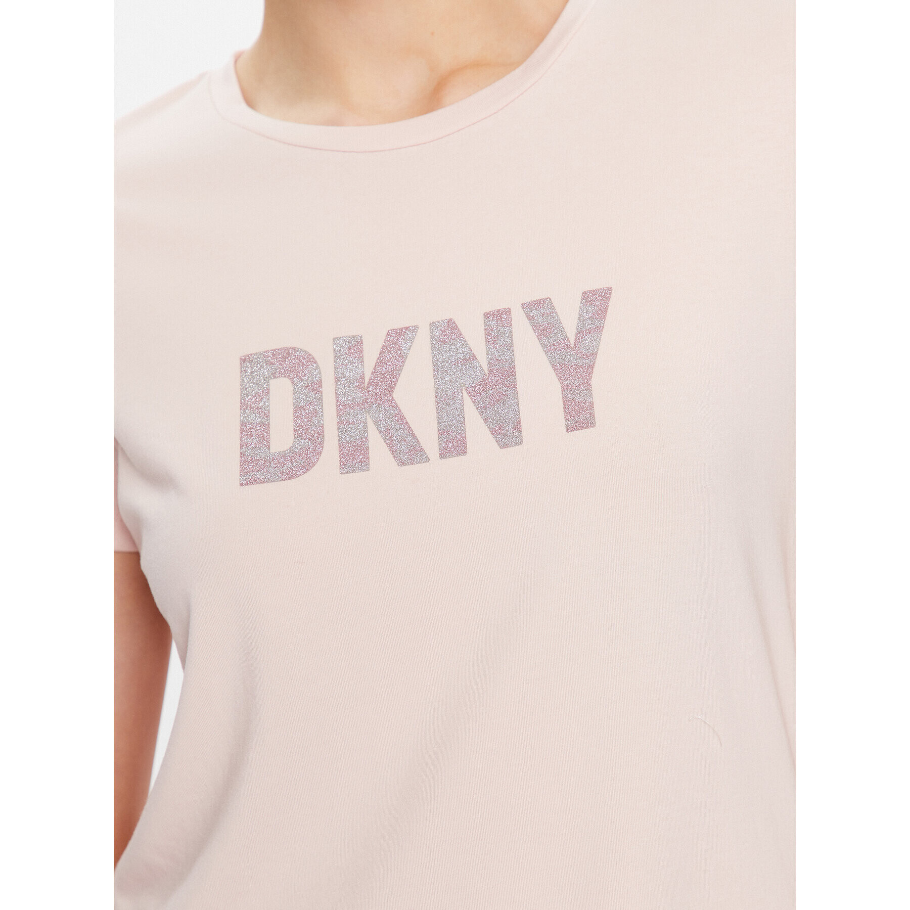 DKNY Tričko P9BH9AHQ Ružová Regular Fit - Pepit.sk