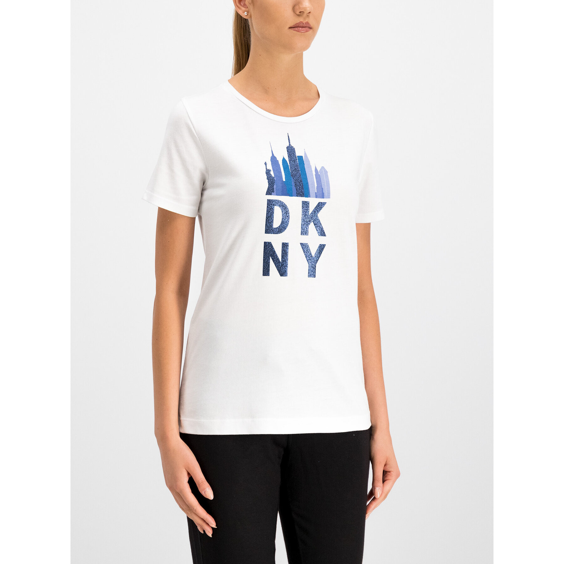 DKNY Tričko P9CHOAHK Biela Oversize - Pepit.sk