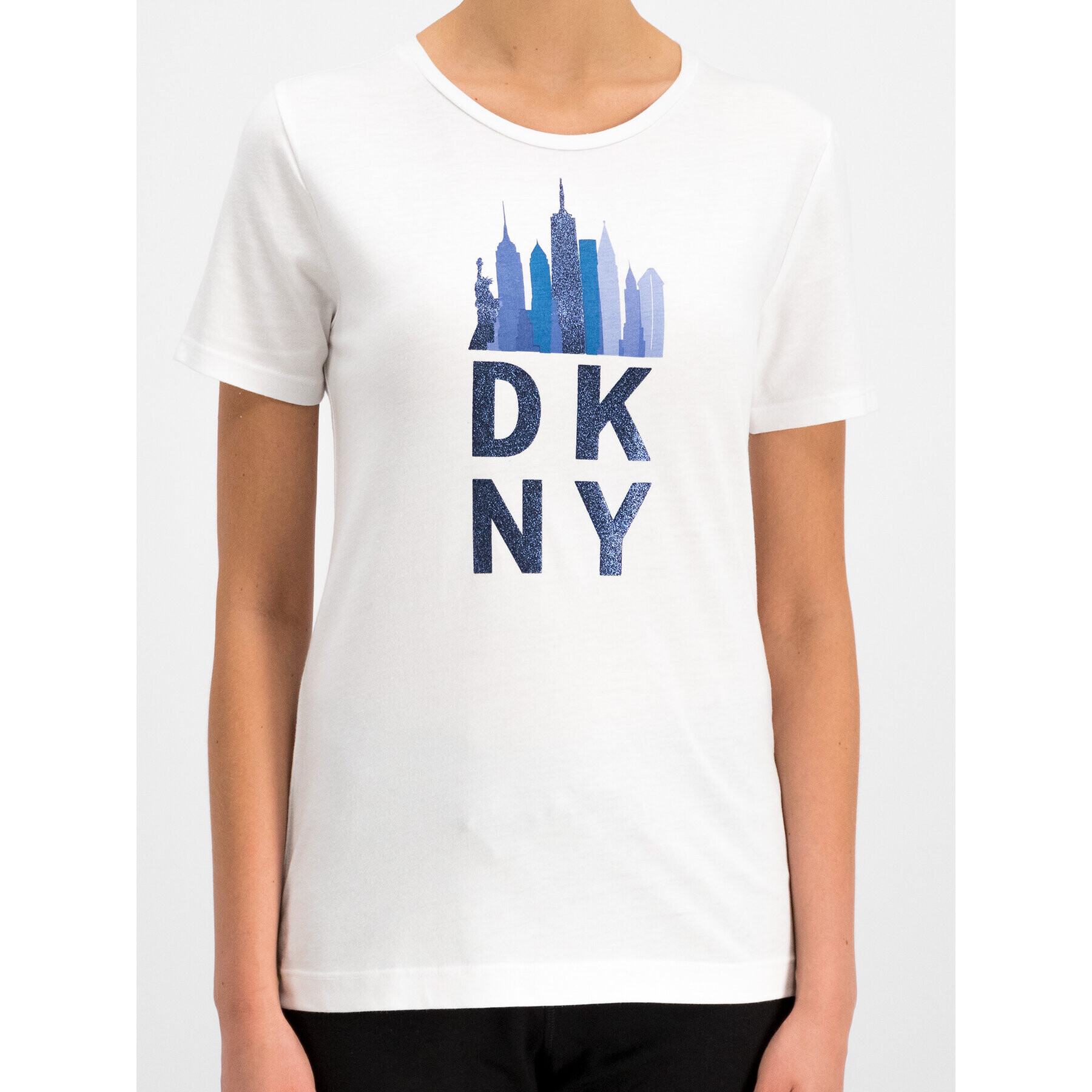 DKNY Tričko P9CHOAHK Biela Oversize - Pepit.sk