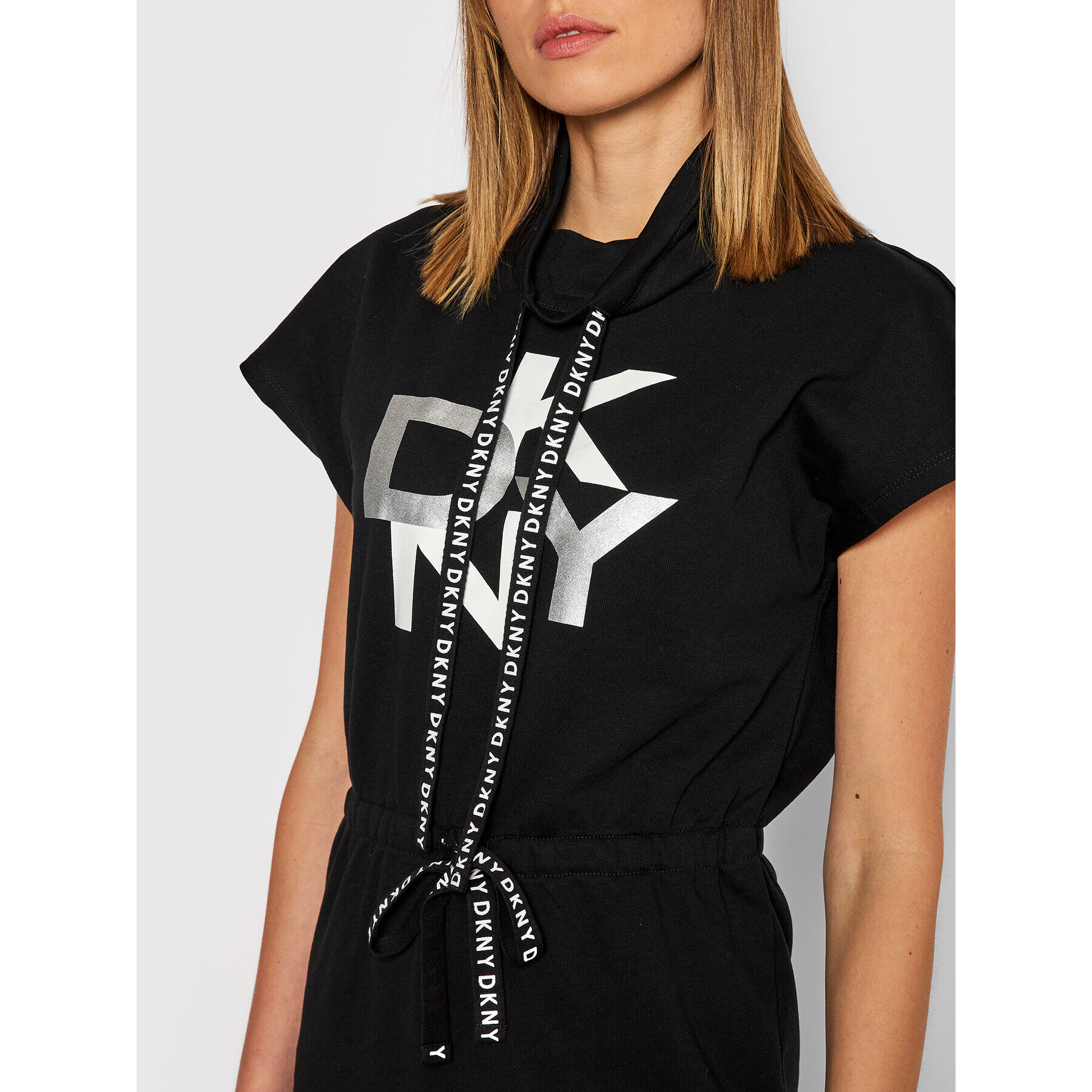 DKNY Úpletové šaty DD1GD067 Čierna Regular Fit - Pepit.sk