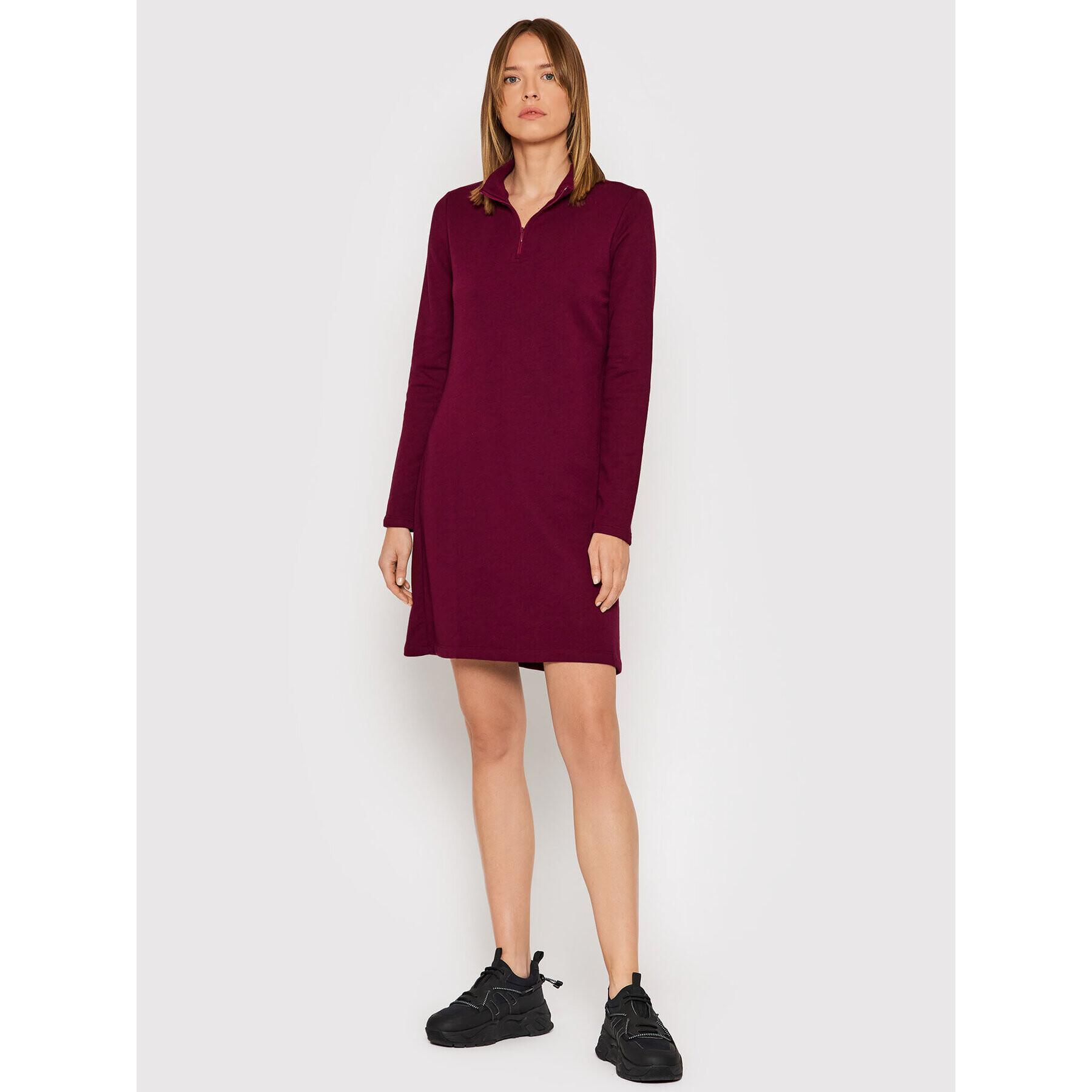 DKNY Úpletové šaty DD1GN47E Bordová Regular Fit - Pepit.sk