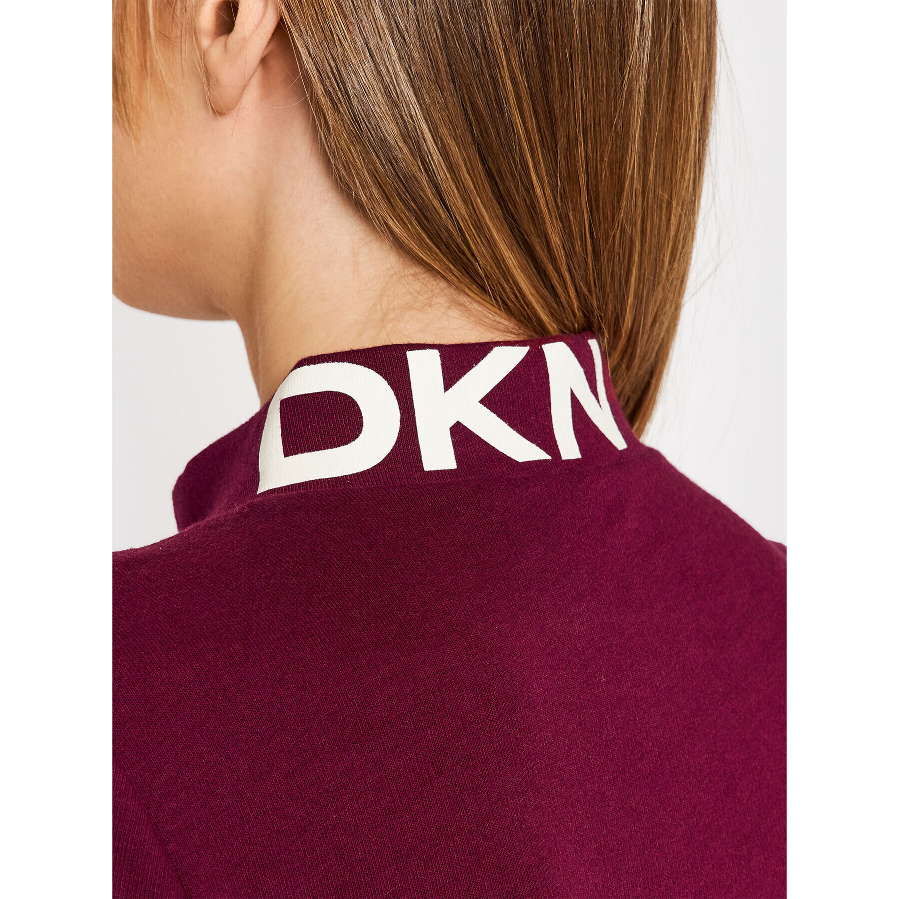 DKNY Úpletové šaty DD1GN47E Bordová Regular Fit - Pepit.sk