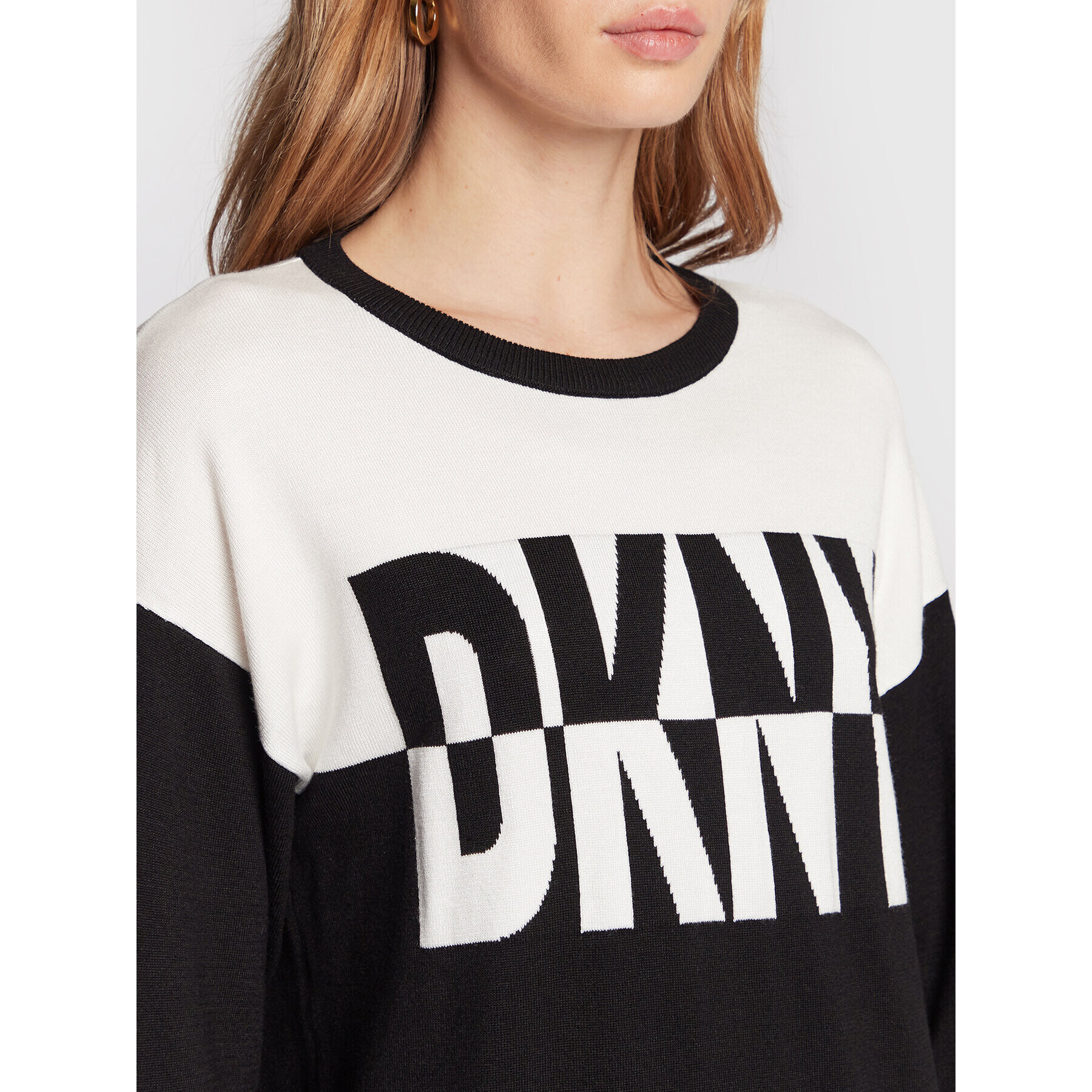 DKNY Úpletové šaty DD2GN305 Čierna Regular Fit - Pepit.sk