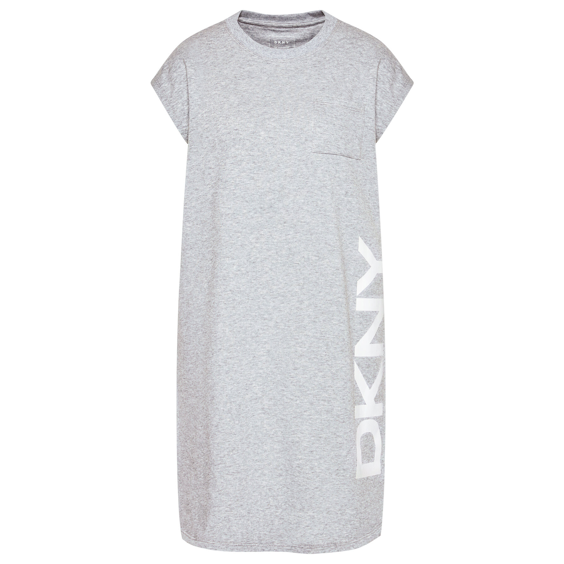 DKNY Úpletové šaty P0RD1B2J Sivá Regular Fit - Pepit.sk