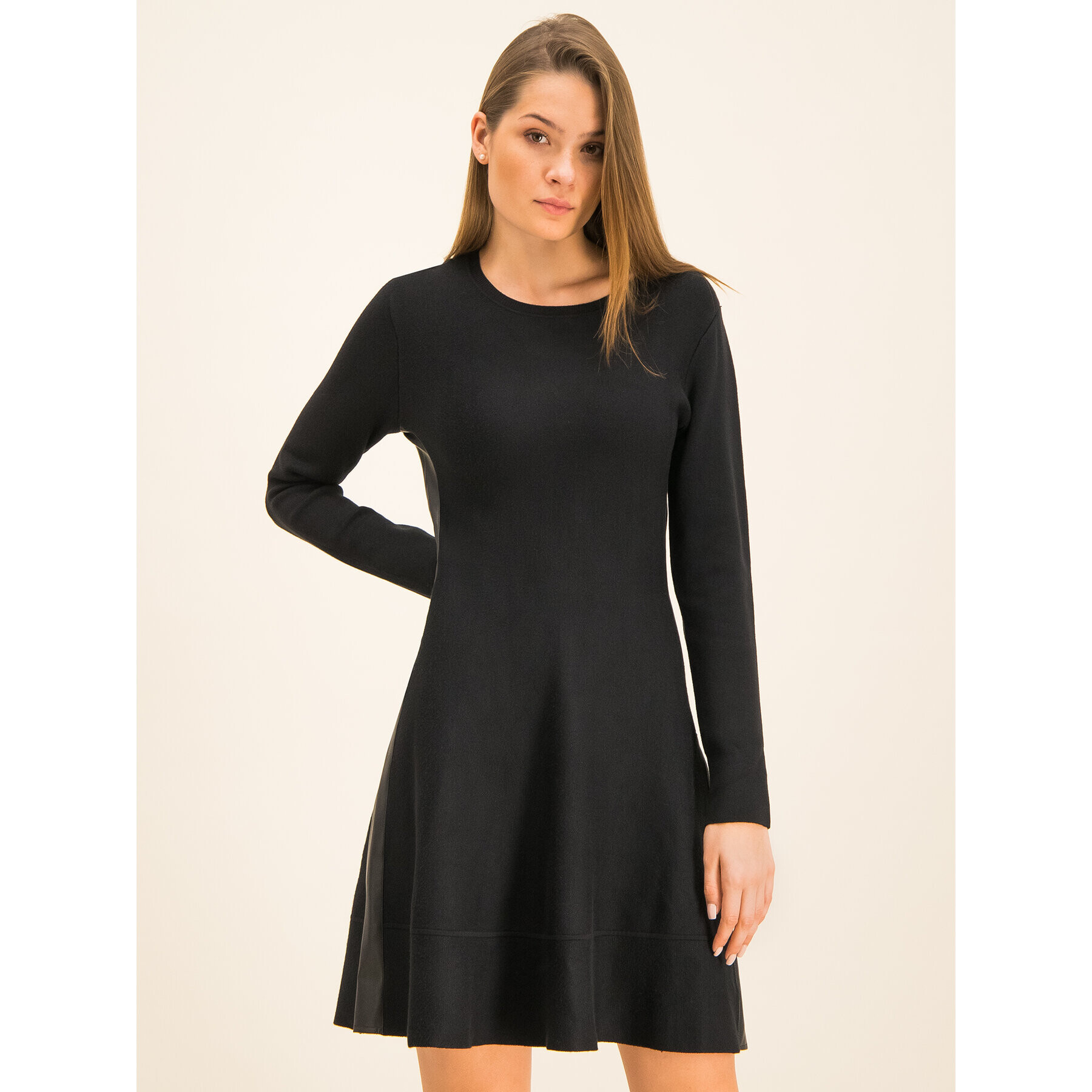 DKNY Úpletové šaty P9HO8256 Čierna Regular Fit - Pepit.sk