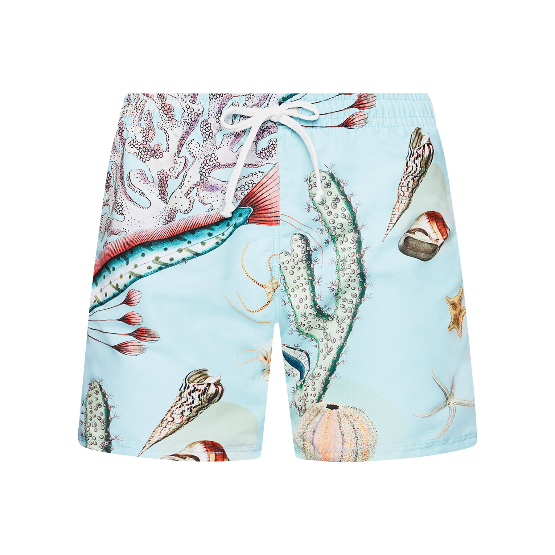 Drivemebikini Plavecké šortky Unisex Boardshorts Sealife 2020-DRV-030-AB Modrá Relaxed Fit - Pepit.sk