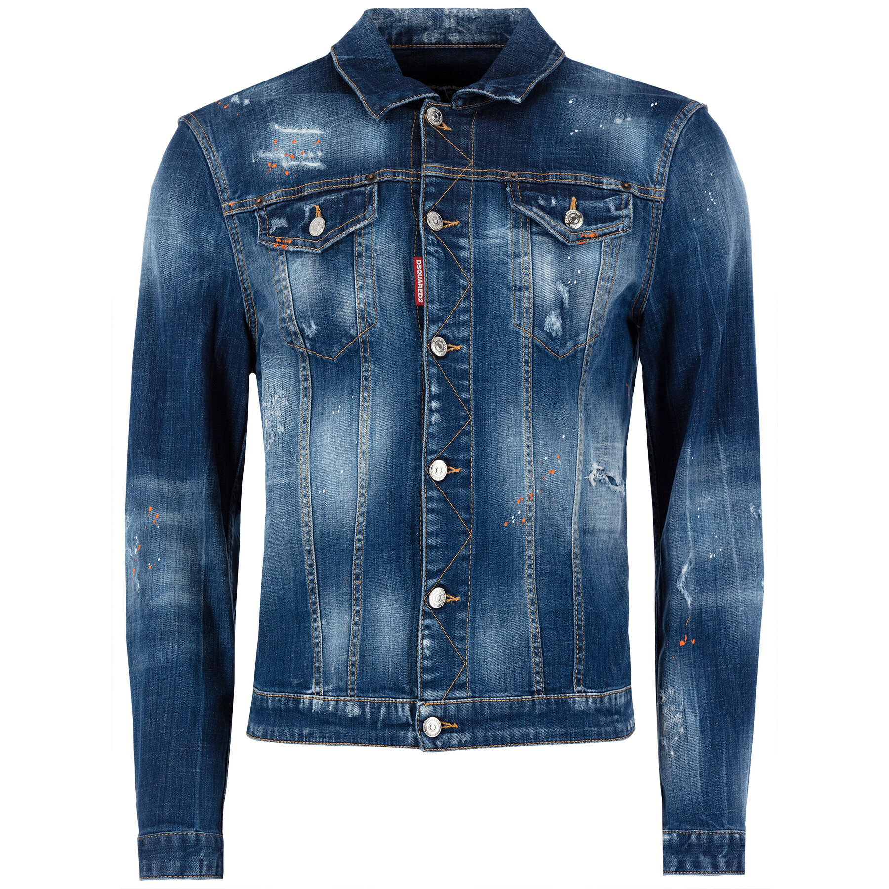 Dsquared2 Džínsová bunda Macchia Dan Denim S74AM1027.S30342 Tmavomodrá Regular Fit - Pepit.sk