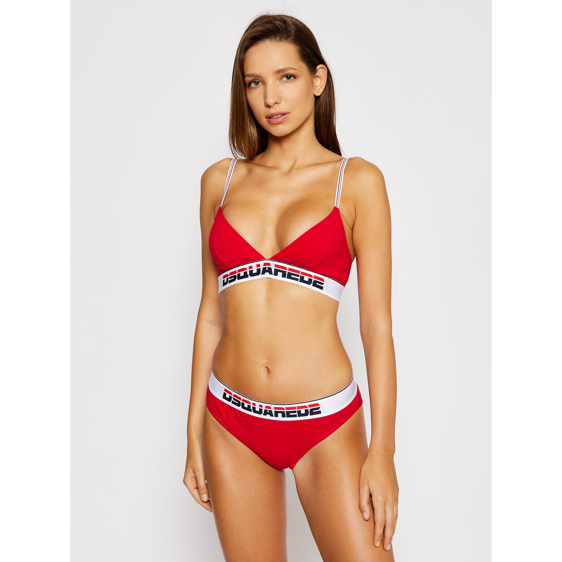 Dsquared2 Underwear Podprsenka Bralette D8R103230 Červená - Pepit.sk