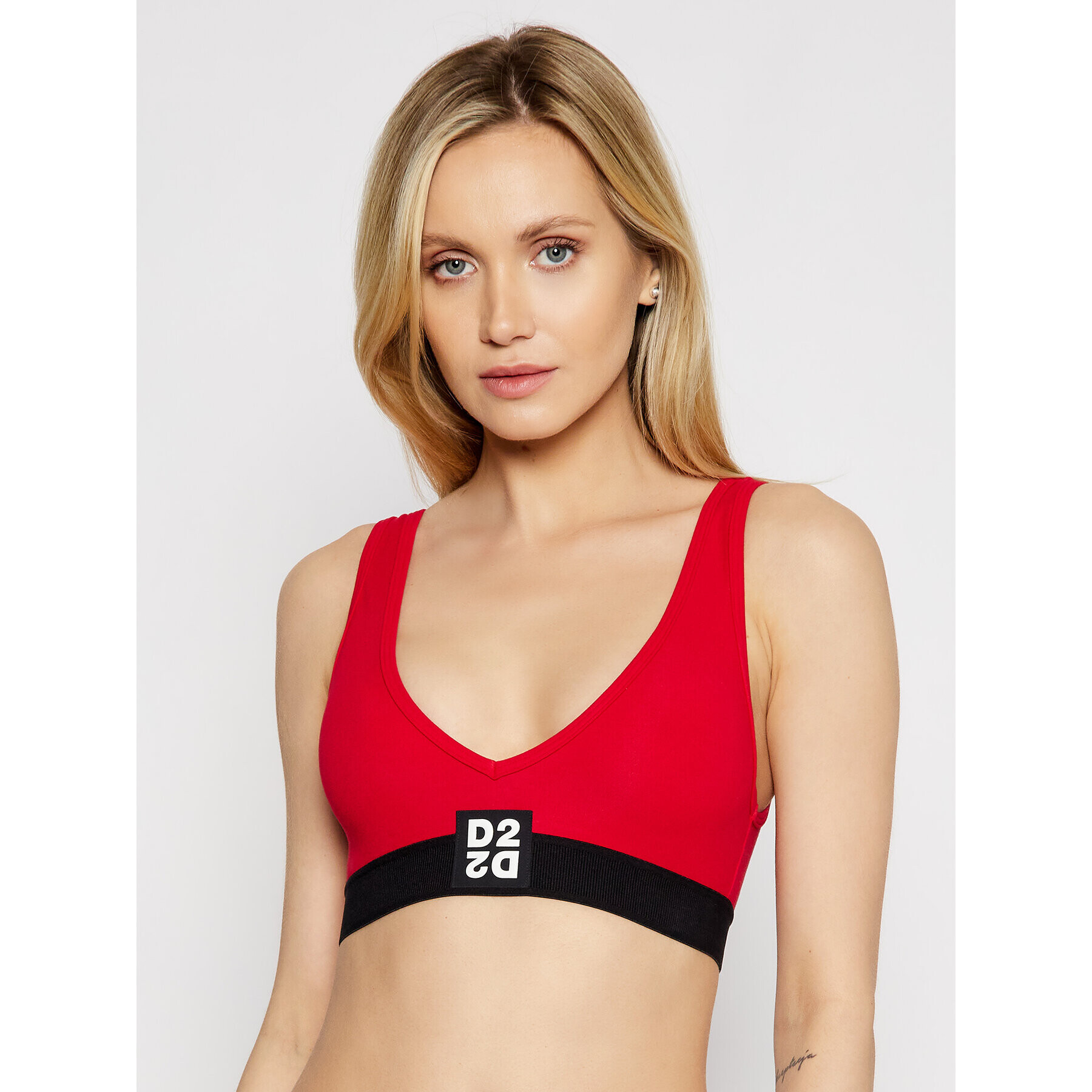 Dsquared2 Underwear Podprsenkový top D8R132980 Červená - Pepit.sk