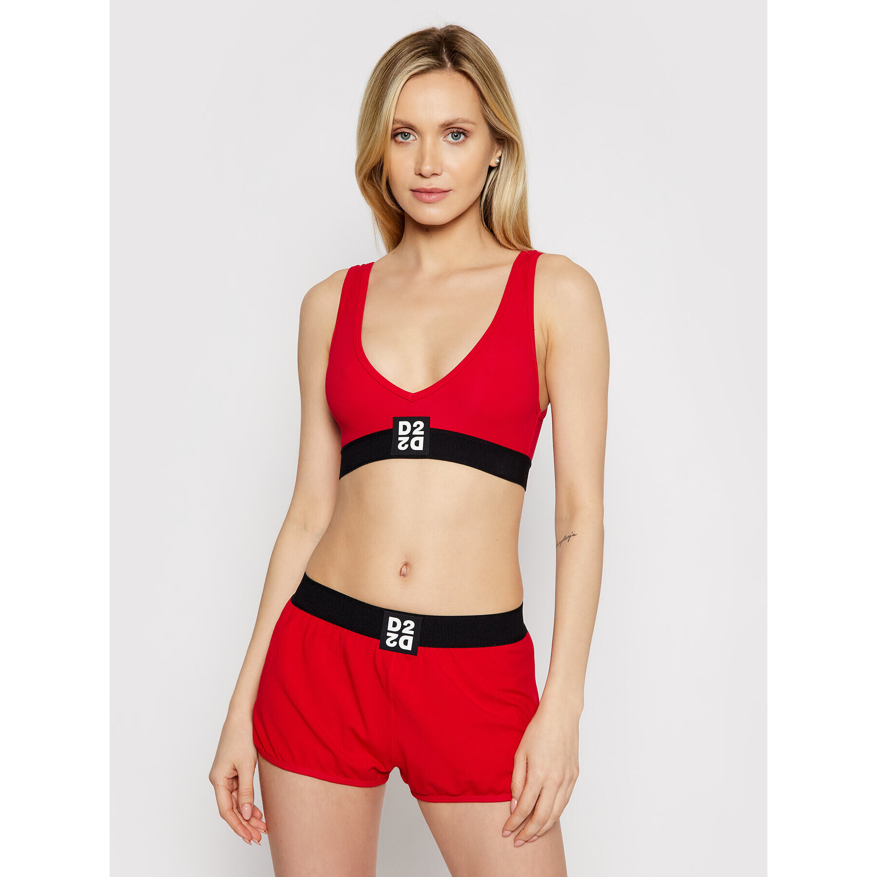 Dsquared2 Underwear Podprsenkový top D8R132980 Červená - Pepit.sk