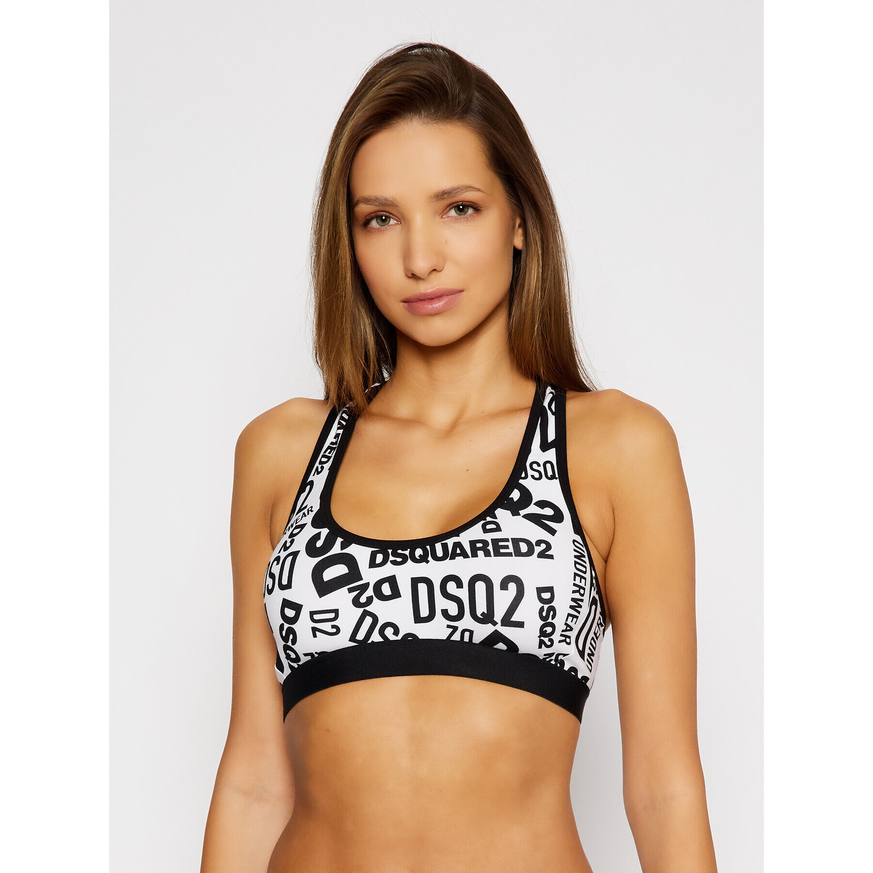 Dsquared2 Underwear Podprsenkový top D8RG23270 Biela - Pepit.sk