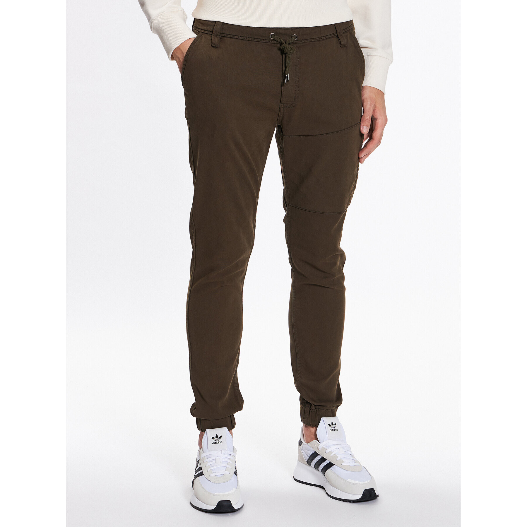 Duer Jogger nohavice No Sweat MJNR1100 Zelená Relaxed Fit - Pepit.sk