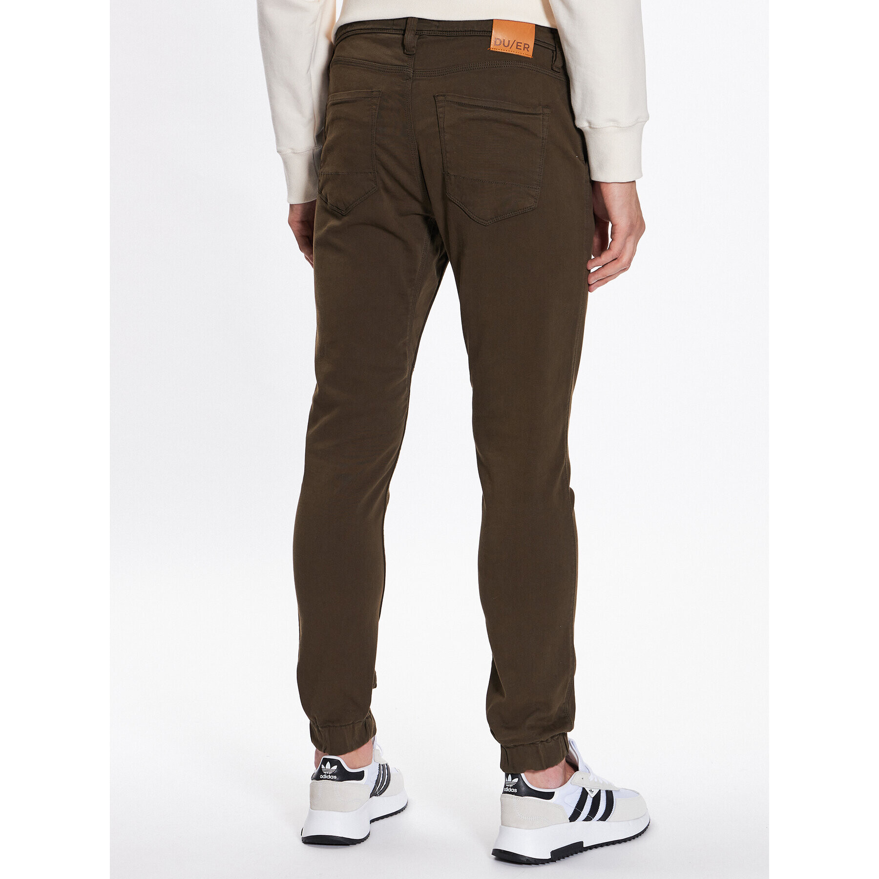 Duer Jogger nohavice No Sweat MJNR1100 Zelená Relaxed Fit - Pepit.sk