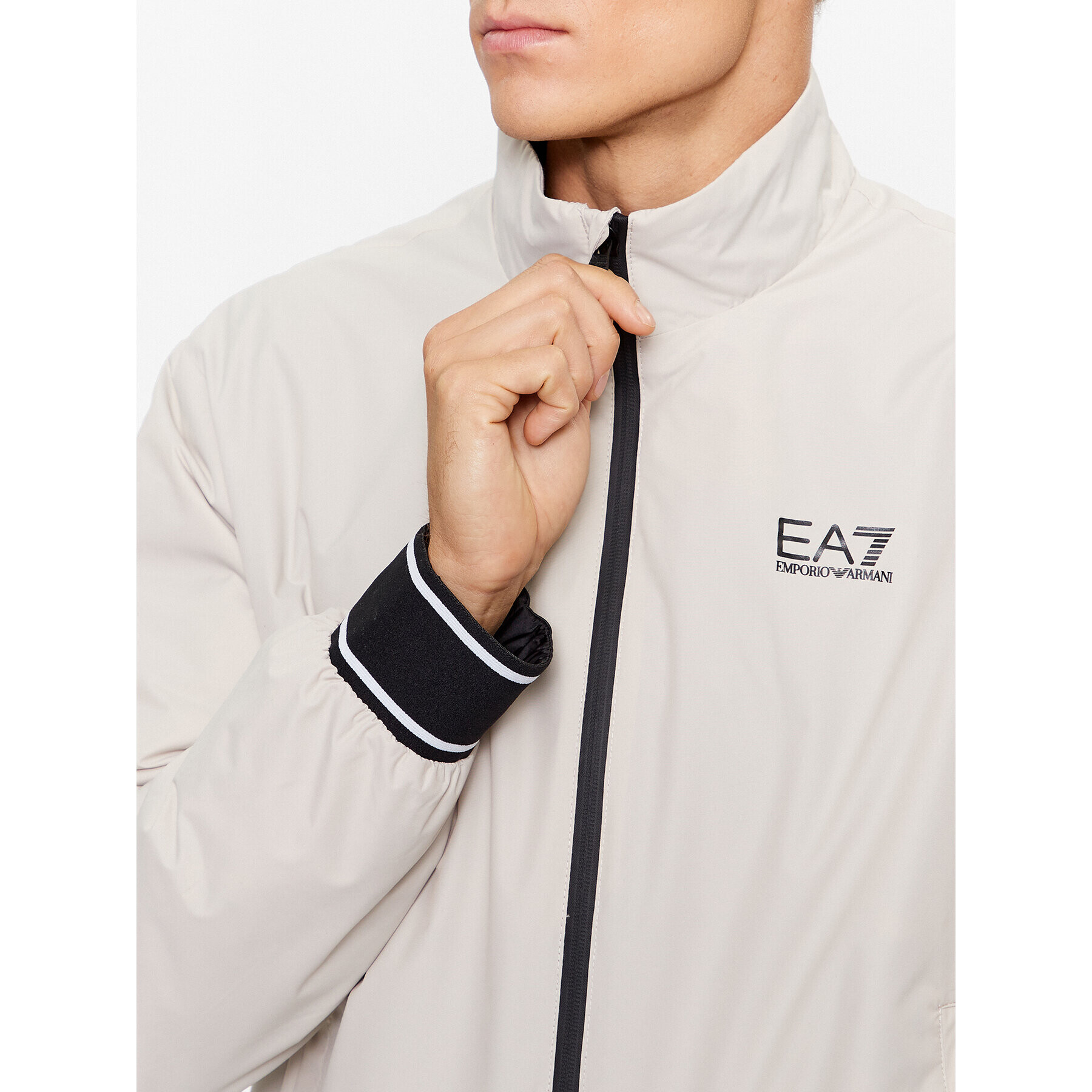 EA7 Emporio Armani Bundy bomber 6RPB07 PN27Z 1716 Strieborná Regular Fit - Pepit.sk