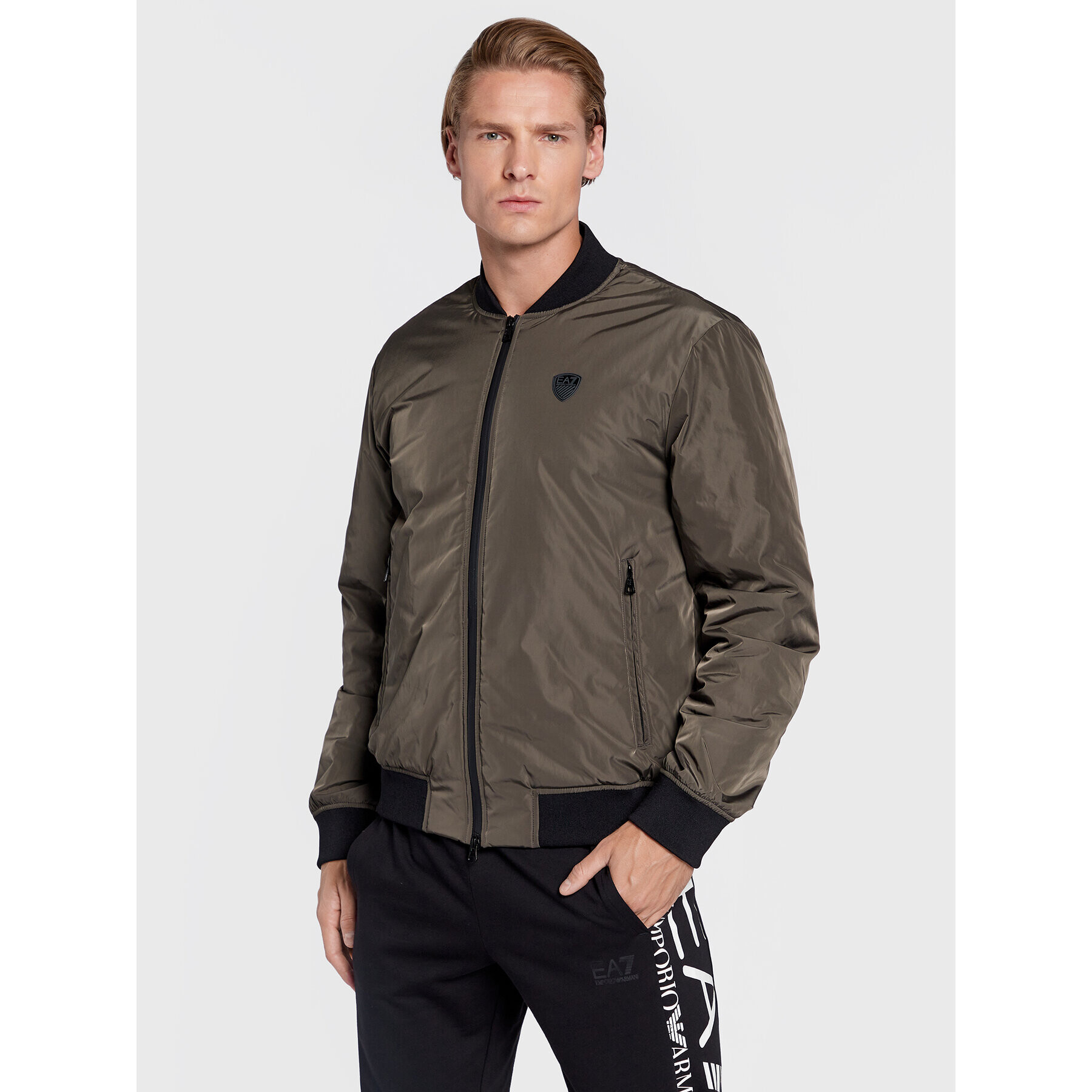 EA7 Emporio Armani Bundy bomber 8NPB10 PN7LZ 1866 Zelená Regular Fit - Pepit.sk