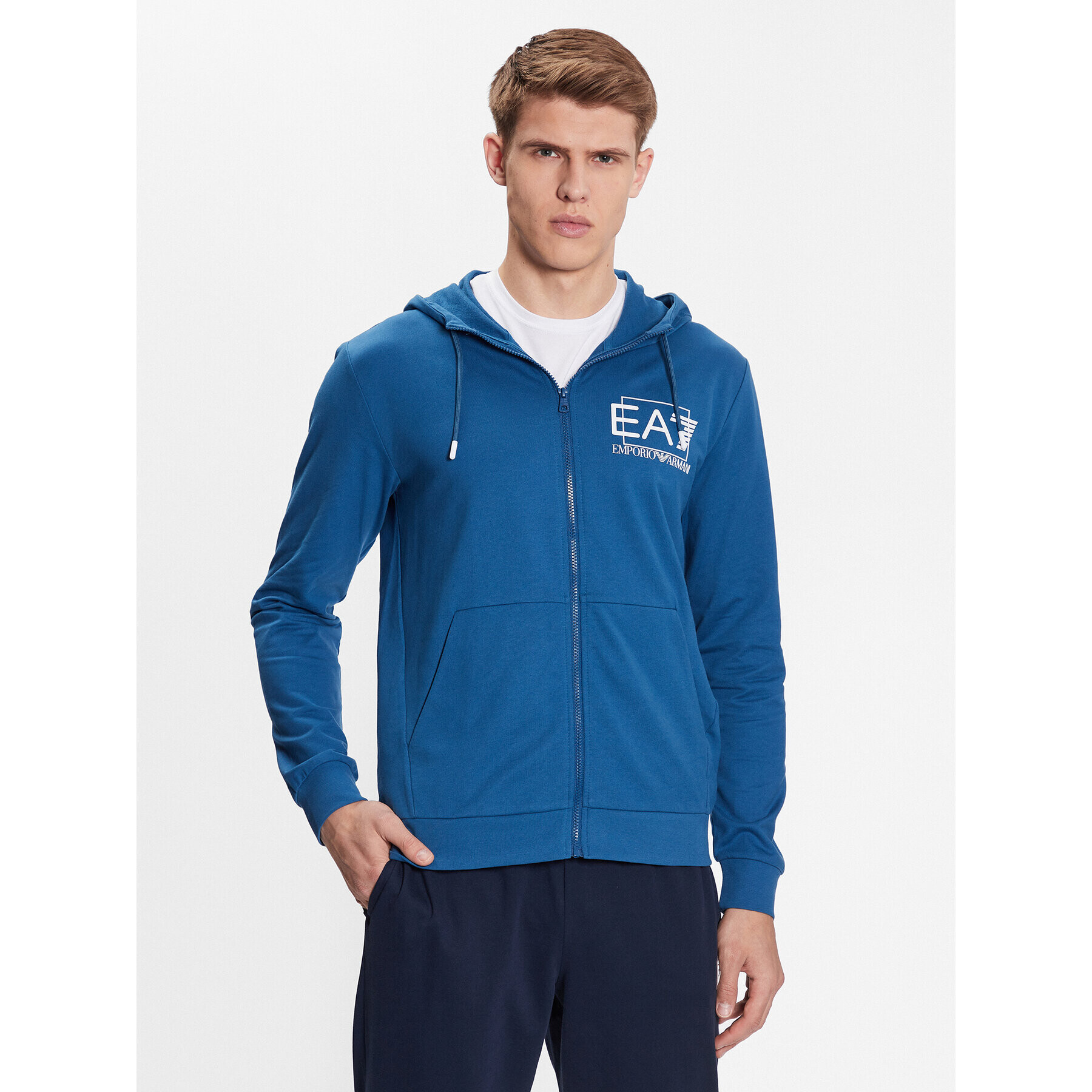 EA7 Emporio Armani Mikina 3RPM53 PJ05Z 1534 Modrá Regular Fit - Pepit.sk