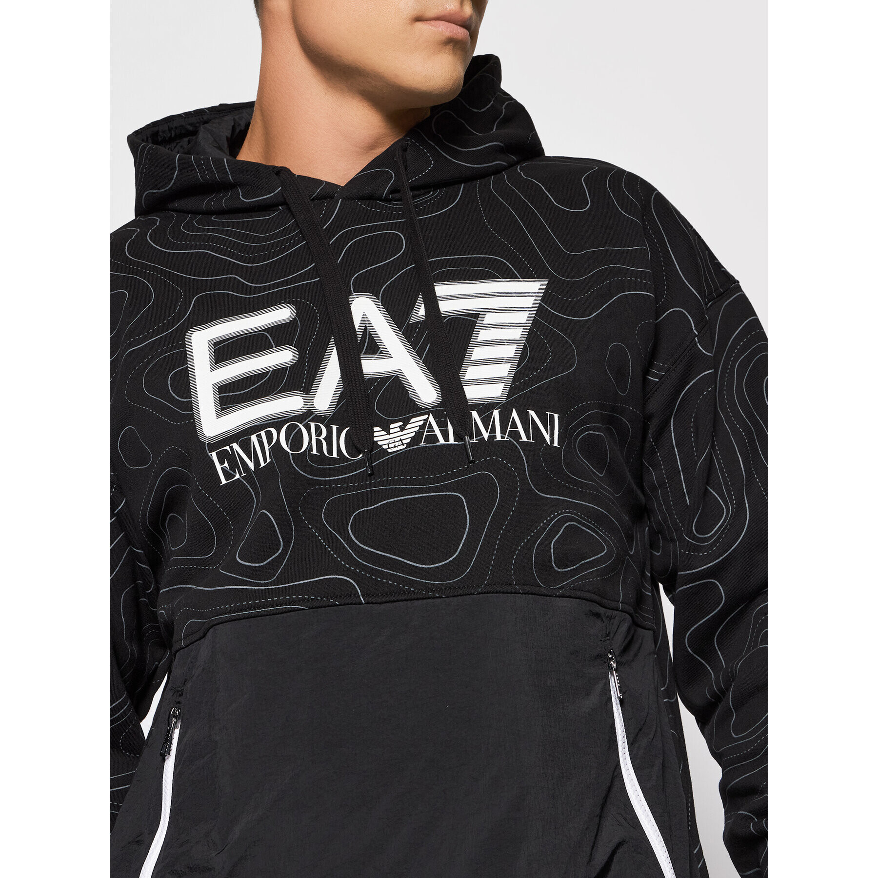 EA7 Emporio Armani Mikina 6KPM26 PJF6Z 2206 Čierna Regular Fit - Pepit.sk