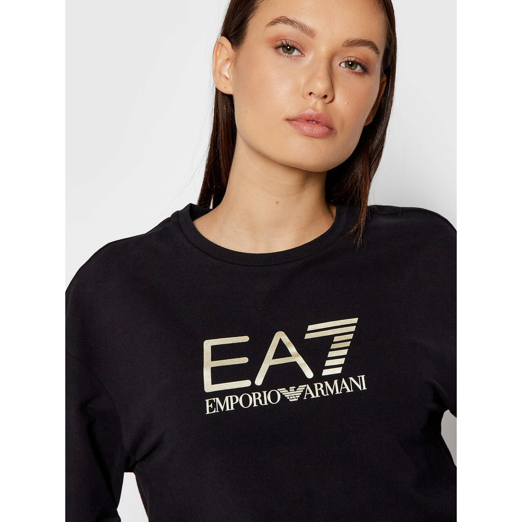 EA7 Emporio Armani Mikina 6KTM07 TJCQZ 0200 Čierna Regular Fit - Pepit.sk