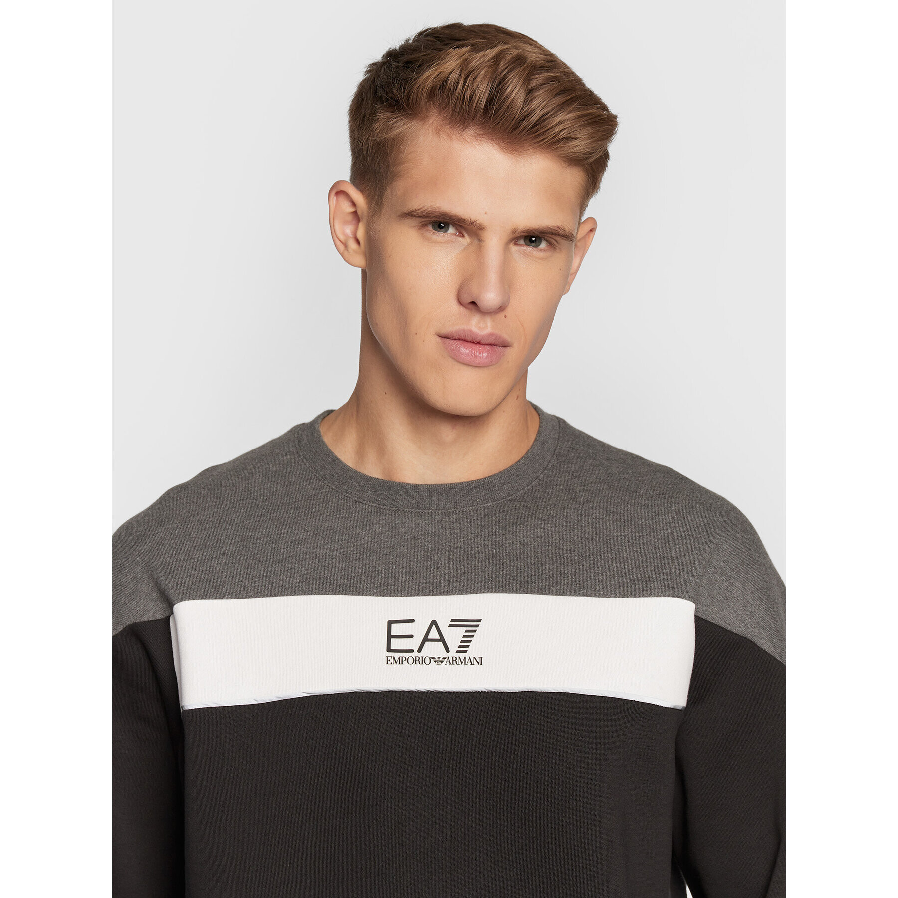 EA7 Emporio Armani Mikina 6LPM14 PJ07Z 1200 Čierna Regular Fit - Pepit.sk