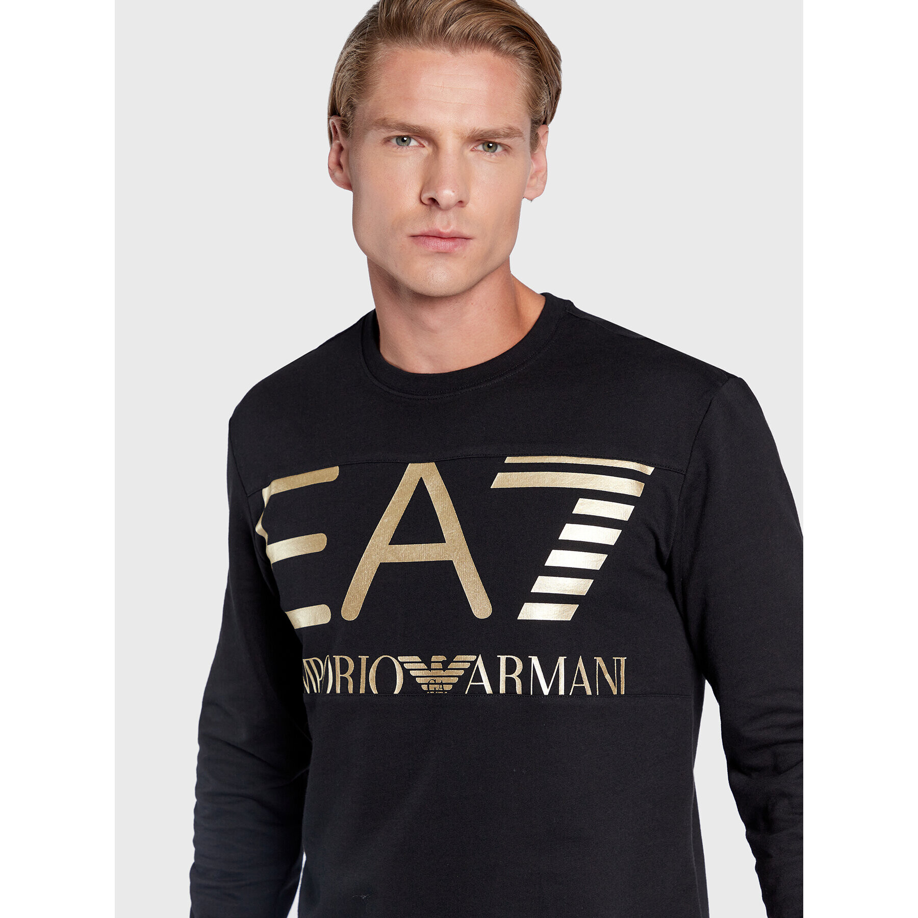 EA7 Emporio Armani Mikina 6LPM51 PJFGZ 0208 Čierna Regular Fit - Pepit.sk