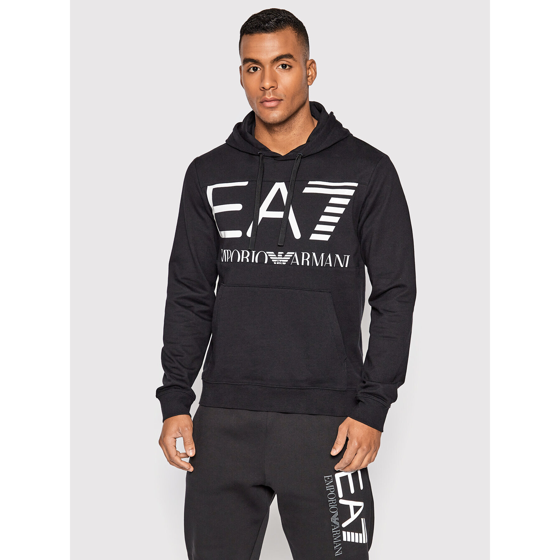 EA7 Emporio Armani Mikina 6LPM52 PJFGZ 1200 Čierna Regular Fit - Pepit.sk