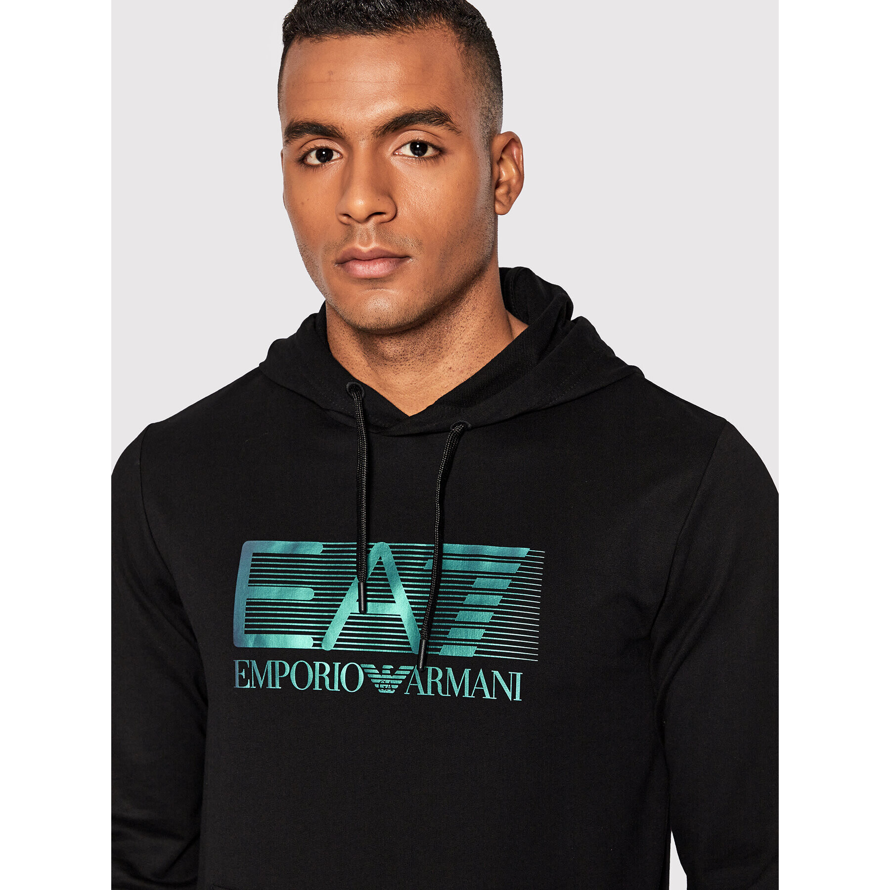 EA7 Emporio Armani Mikina 6LPM62 PJ05Z 1200 Čierna Regular Fit - Pepit.sk