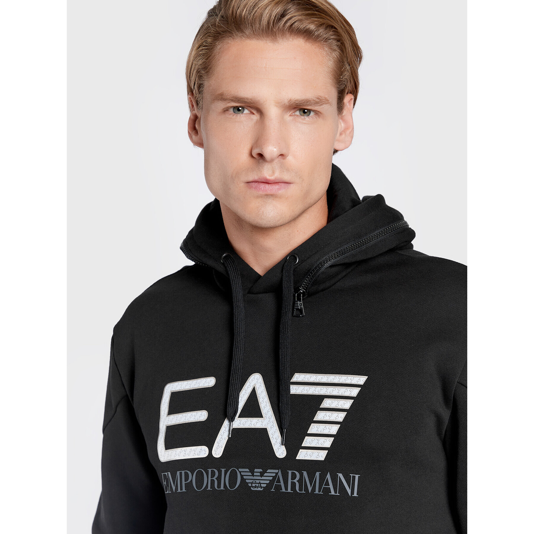 EA7 Emporio Armani Mikina 6LPM88 PJ07Z 1200 Čierna Regular Fit - Pepit.sk