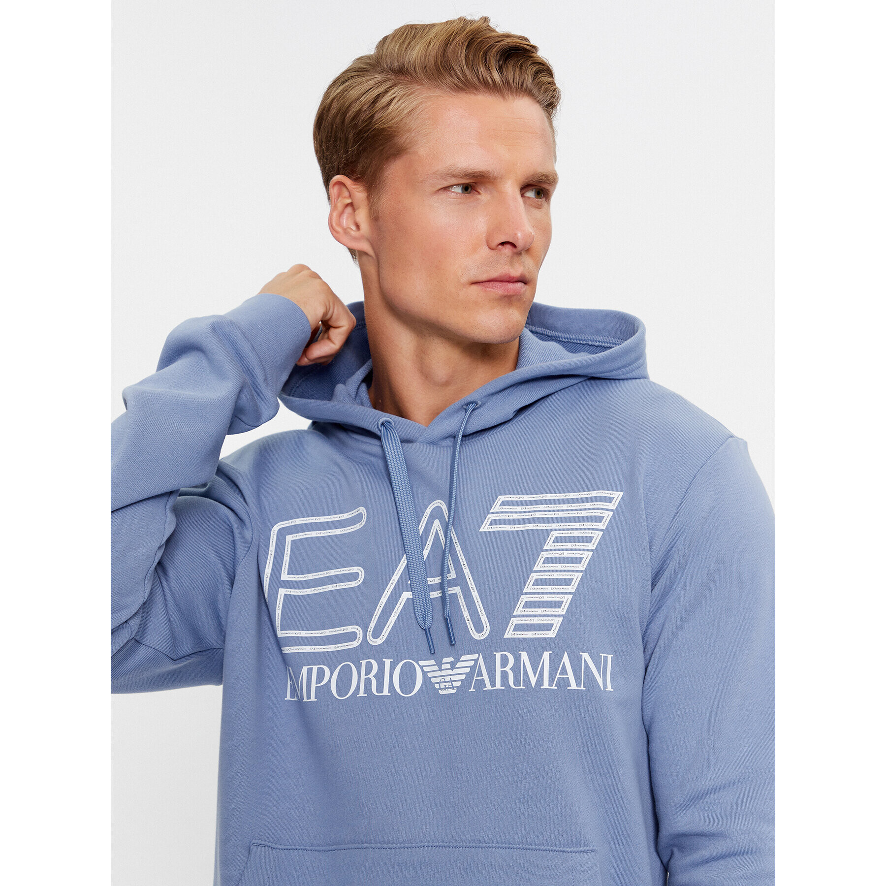 EA7 Emporio Armani Mikina 6RPM09 PJSHZ 1531 Modrá Regular Fit - Pepit.sk