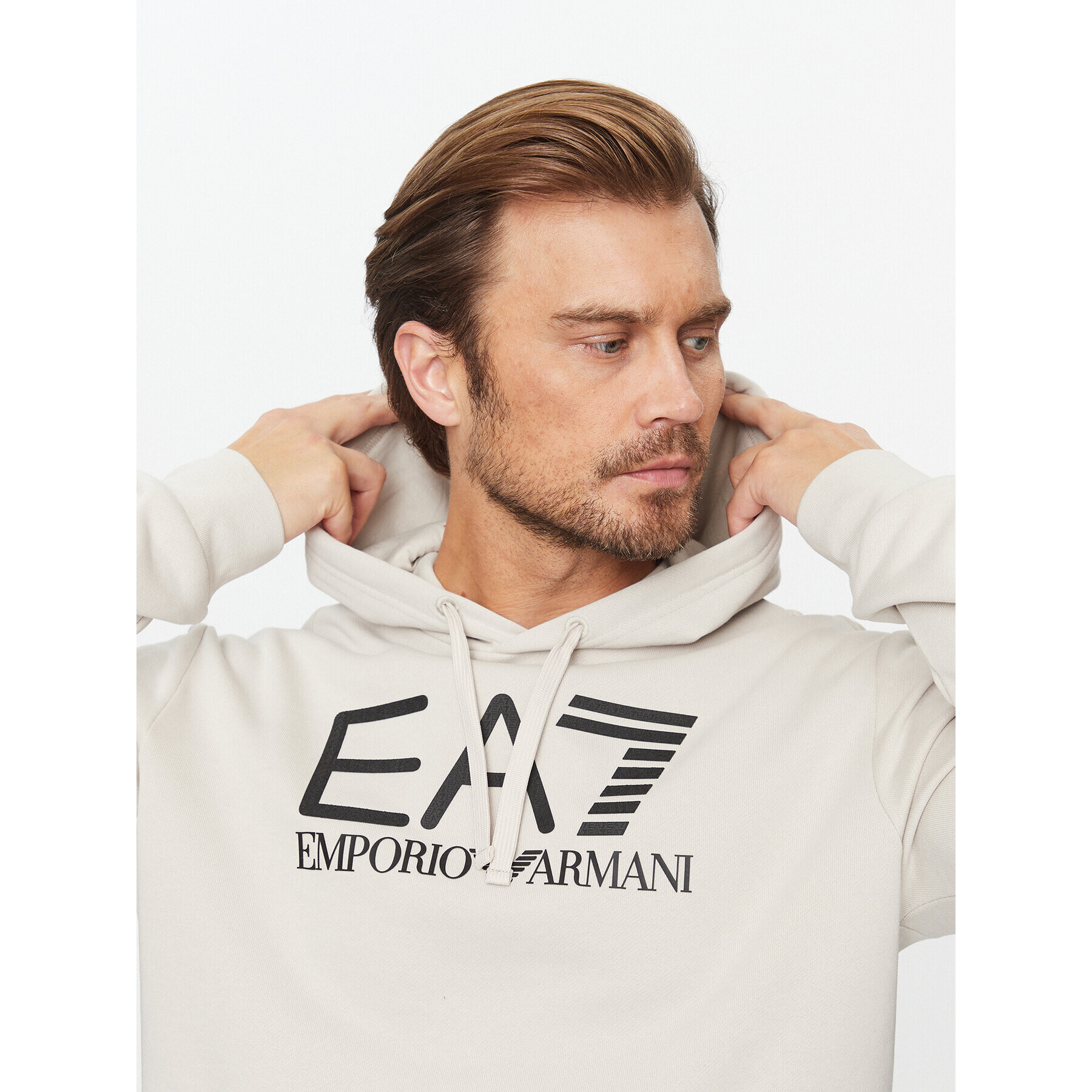 EA7 Emporio Armani Mikina 6RPM17 PJSLZ 1716 Strieborná Regular Fit - Pepit.sk