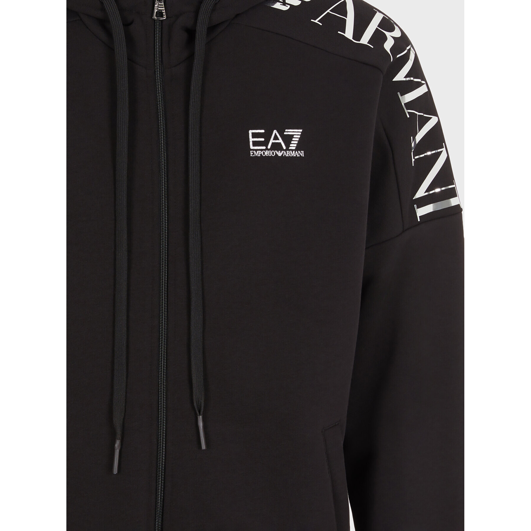 EA7 Emporio Armani Mikina 6RPM24 PJHLZ 1200 Čierna Regular Fit - Pepit.sk