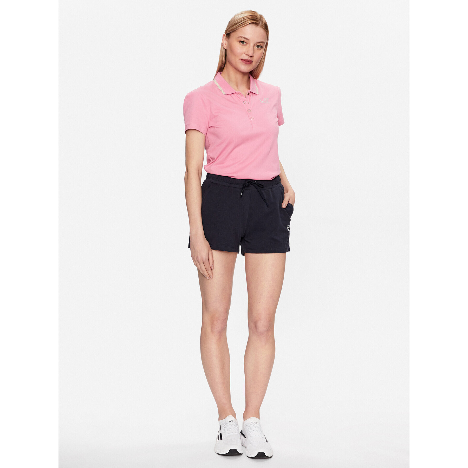 EA7 Emporio Armani Polokošeľa 3RTF04 TJNXZ 1428 Ružová Regular Fit - Pepit.sk