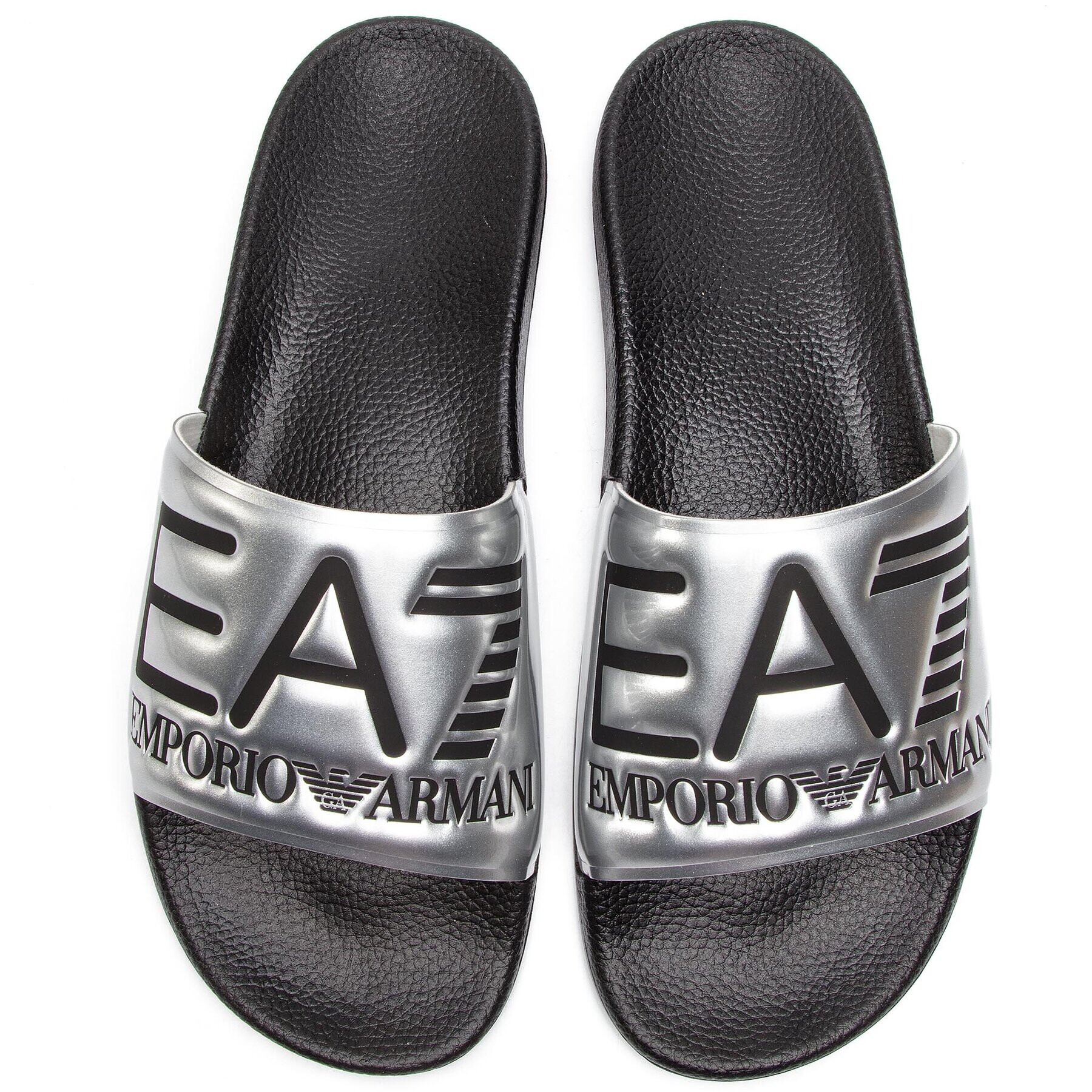 EA7 Emporio Armani Šľapky XCP001 XCC22 A854 Strieborná - Pepit.sk