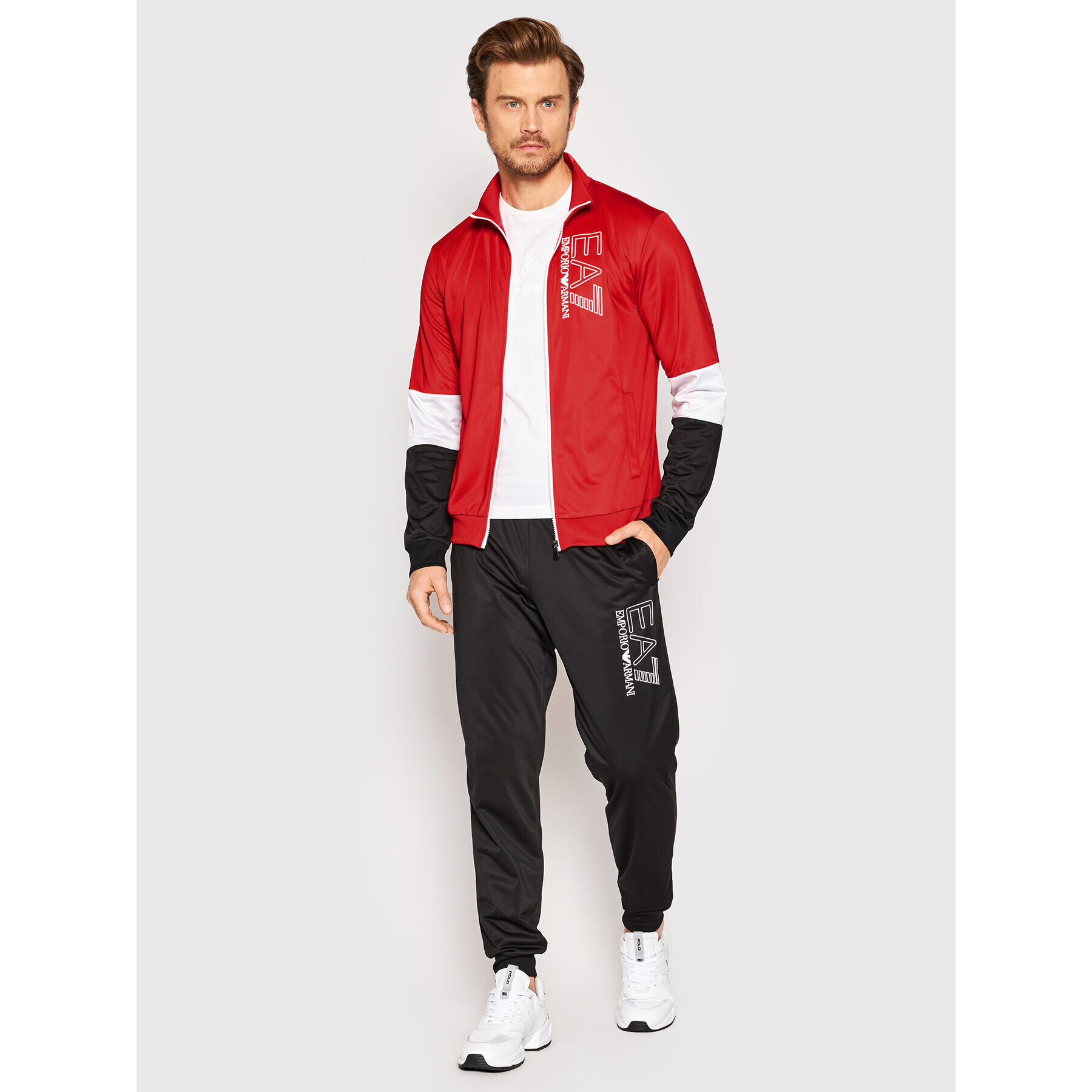 EA7 Emporio Armani Tepláková súprava 3LPV76 PJCNZ 24BG Červená Regular Fit - Pepit.sk